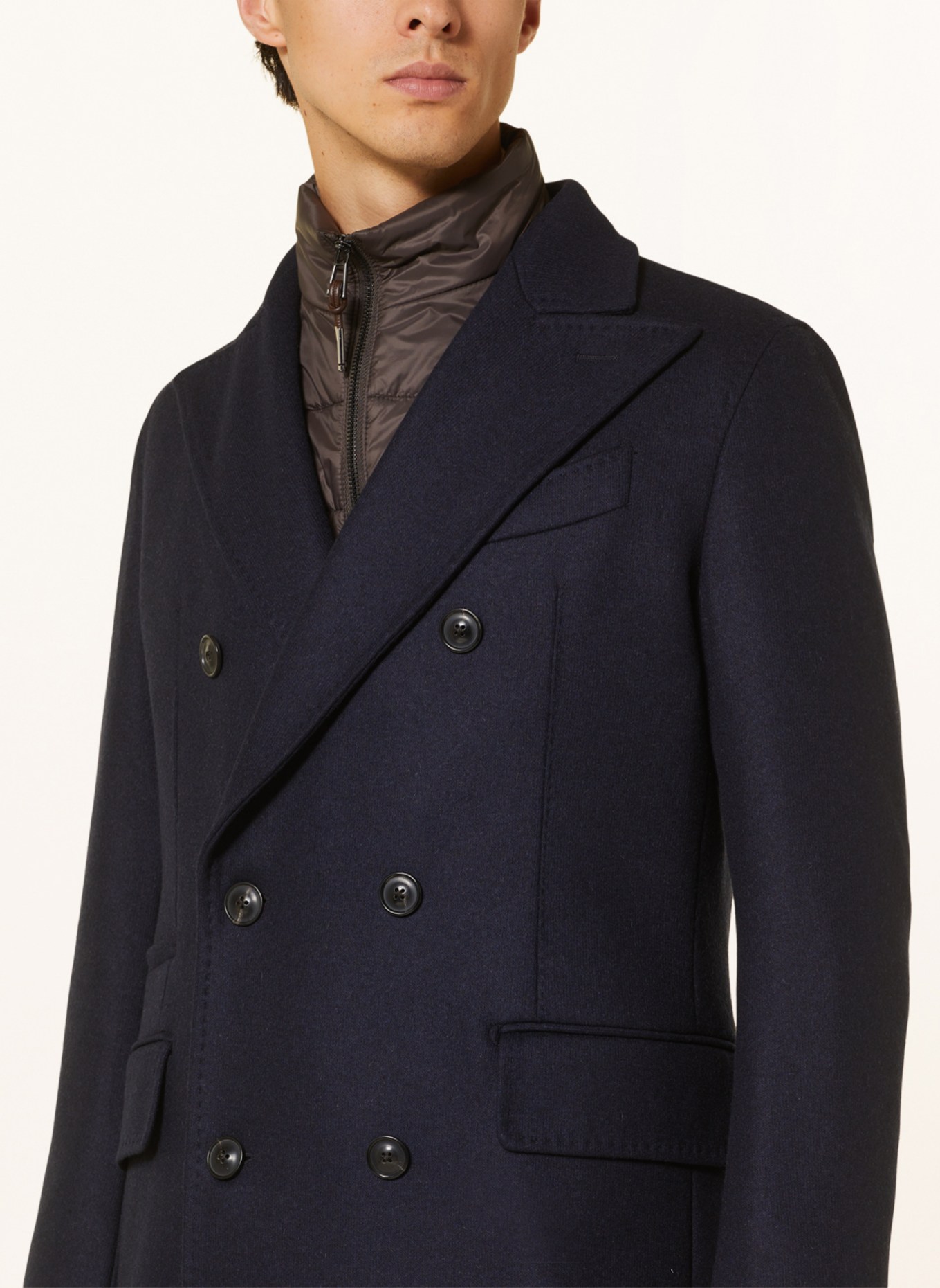 windsor. Cashmere coat CANTRO, Color: DARK BLUE (Image 4)