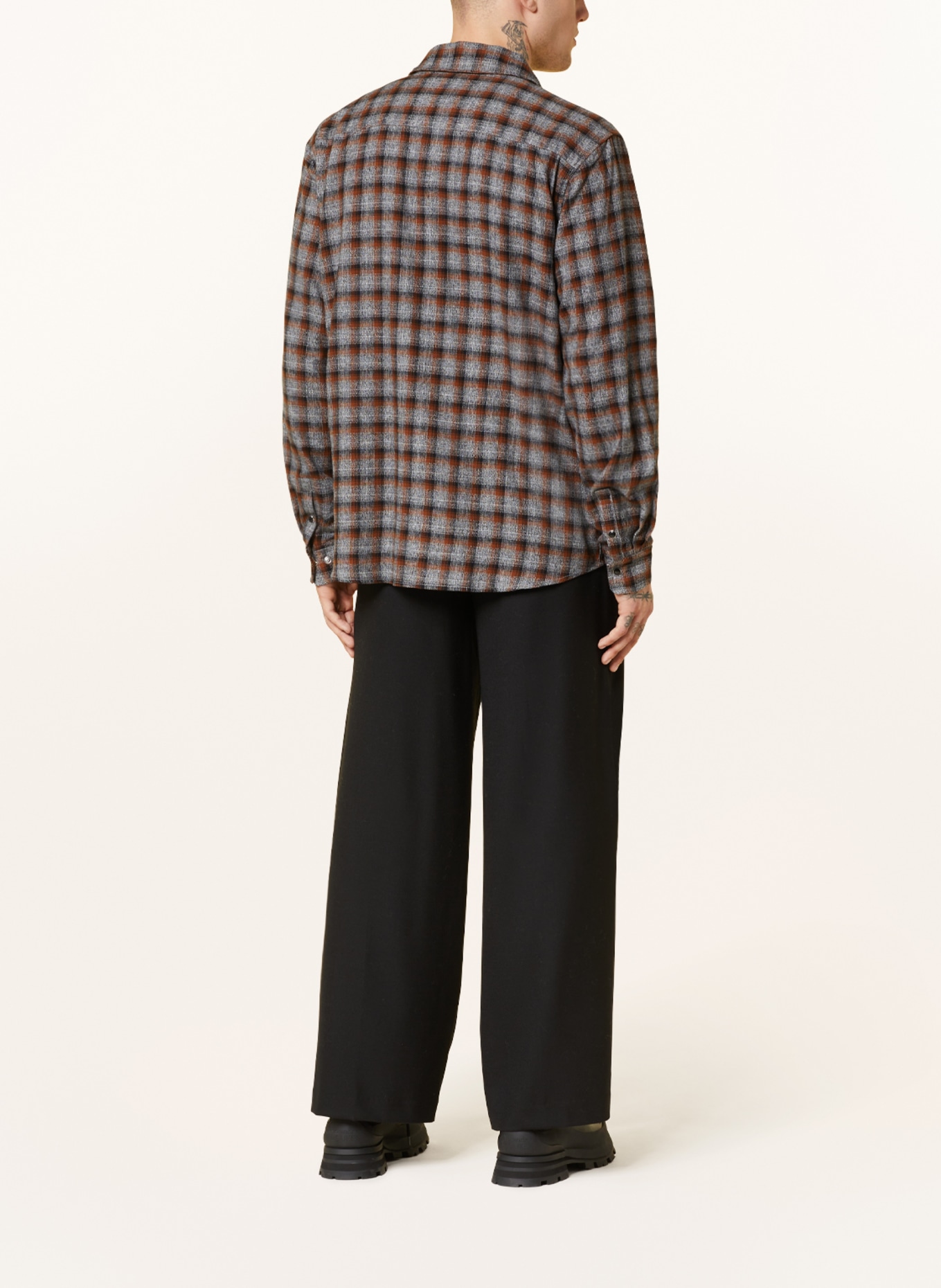 HOLZWEILER Shirt ELJA Comfort Fit, Color: BROWN/ BLACK/ LIGHT GRAY (Image 3)