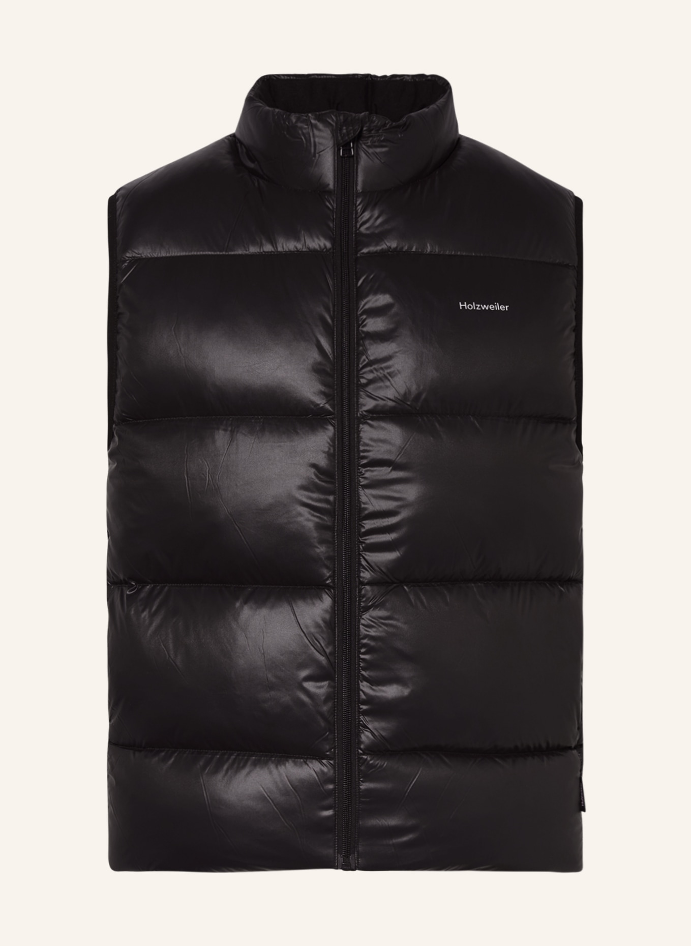 HOLZWEILER Down vest SHINY DAFF, Color: BLACK (Image 1)