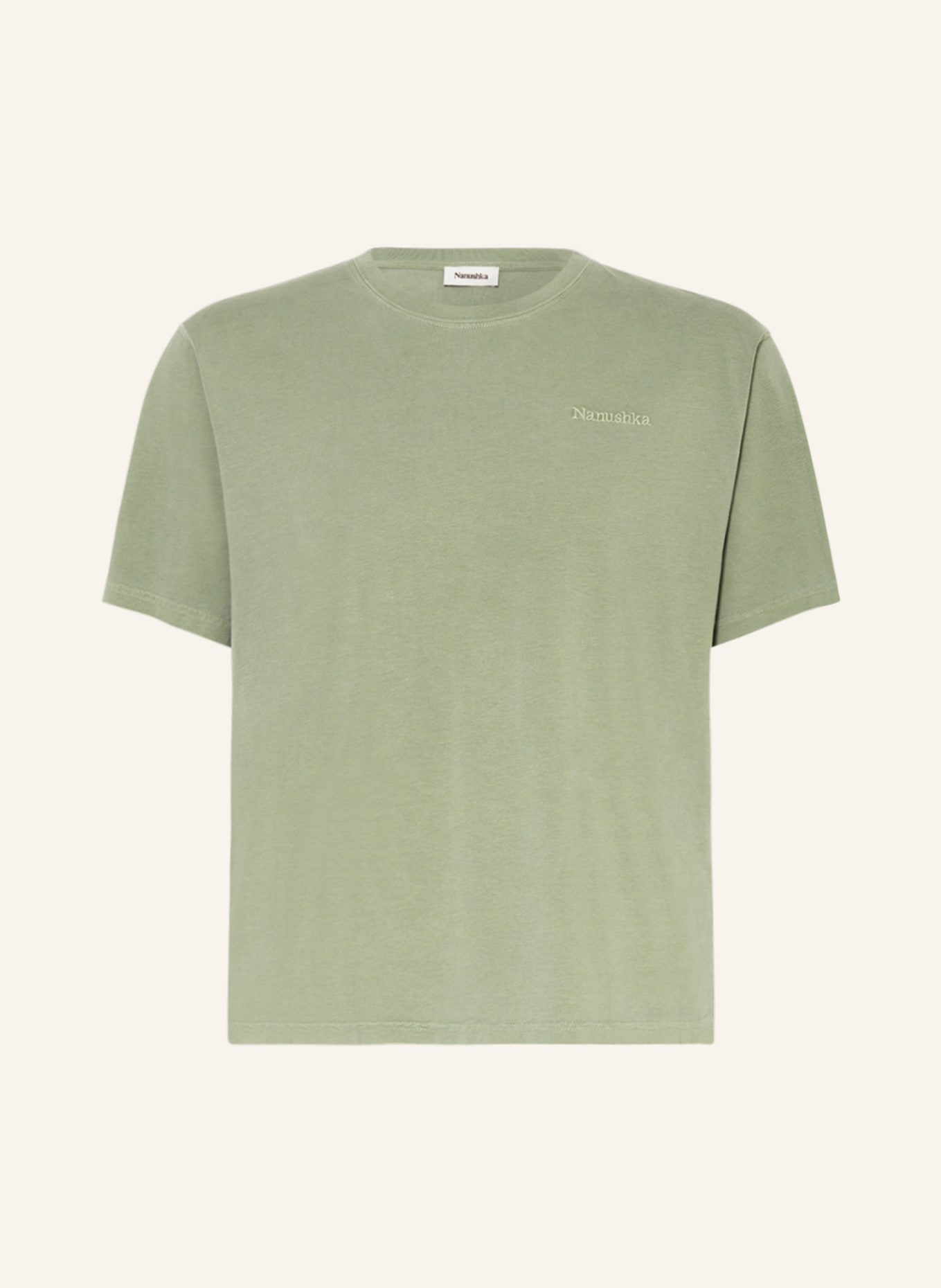 Nanushka T-shirt REECE, Kolor: JASNOZIELONY (Obrazek 1)