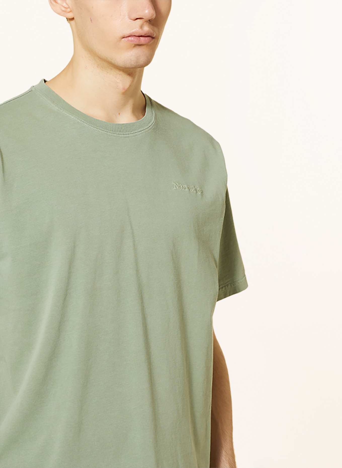 Nanushka T-shirt REECE, Color: LIGHT GREEN (Image 4)