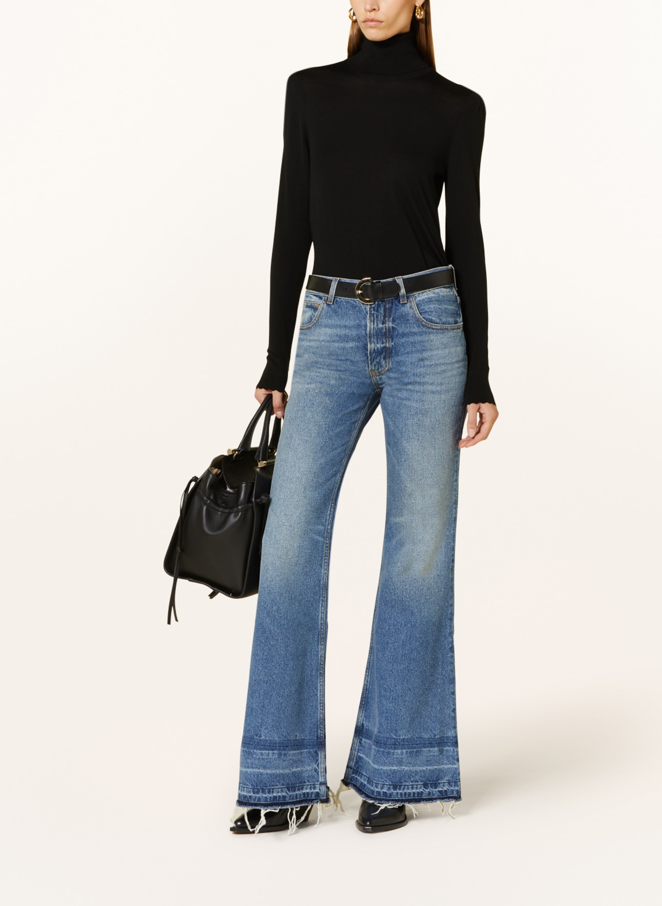 Chloé Flared Jeans, Farbe: 470 Foggy Blue (Bild 2)