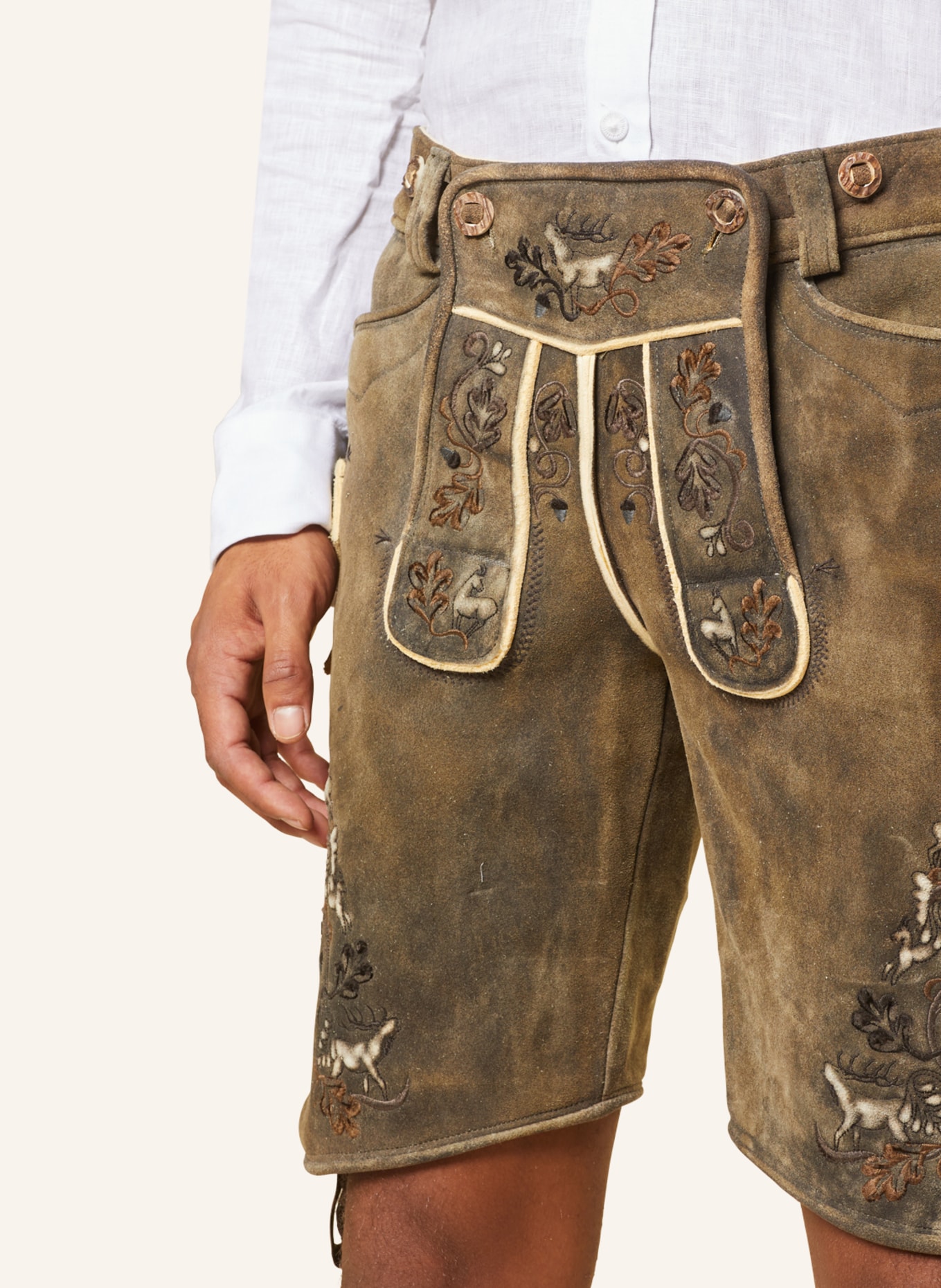 BECKERT Trachten lederhosen MERAN, Color: DARK BROWN (Image 5)