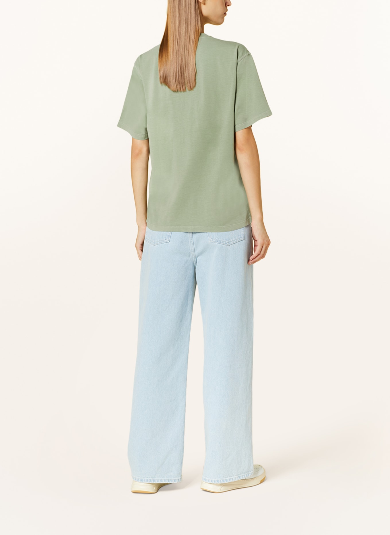 Nanushka Oversized shirt REECE, Color: LIGHT GREEN (Image 3)