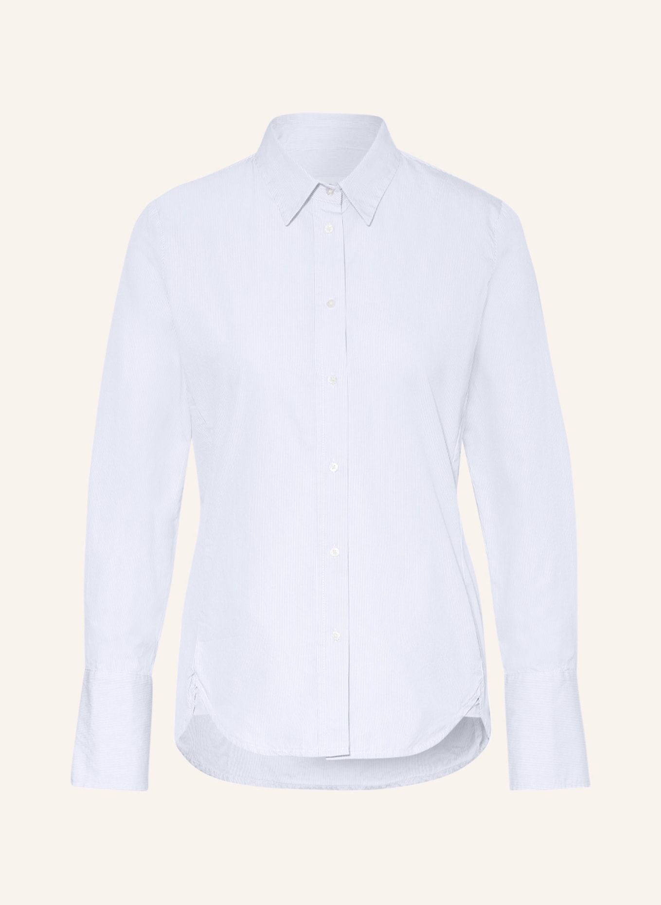 TONNO & PANNA Shirt blouse ELISABETH, Color: WHITE/ LIGHT BLUE (Image 1)