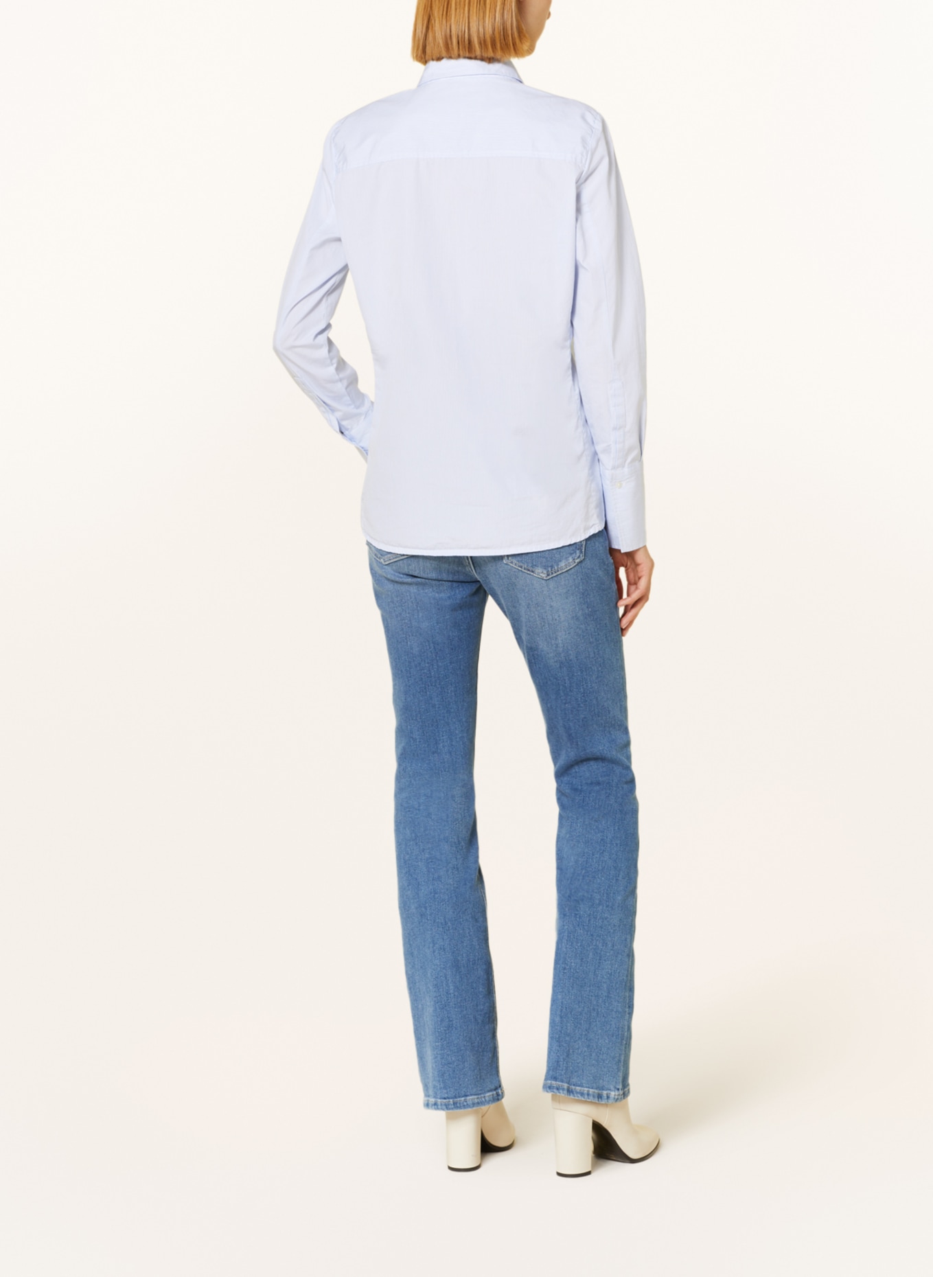 TONNO & PANNA Shirt blouse ELISABETH, Color: WHITE/ LIGHT BLUE (Image 3)
