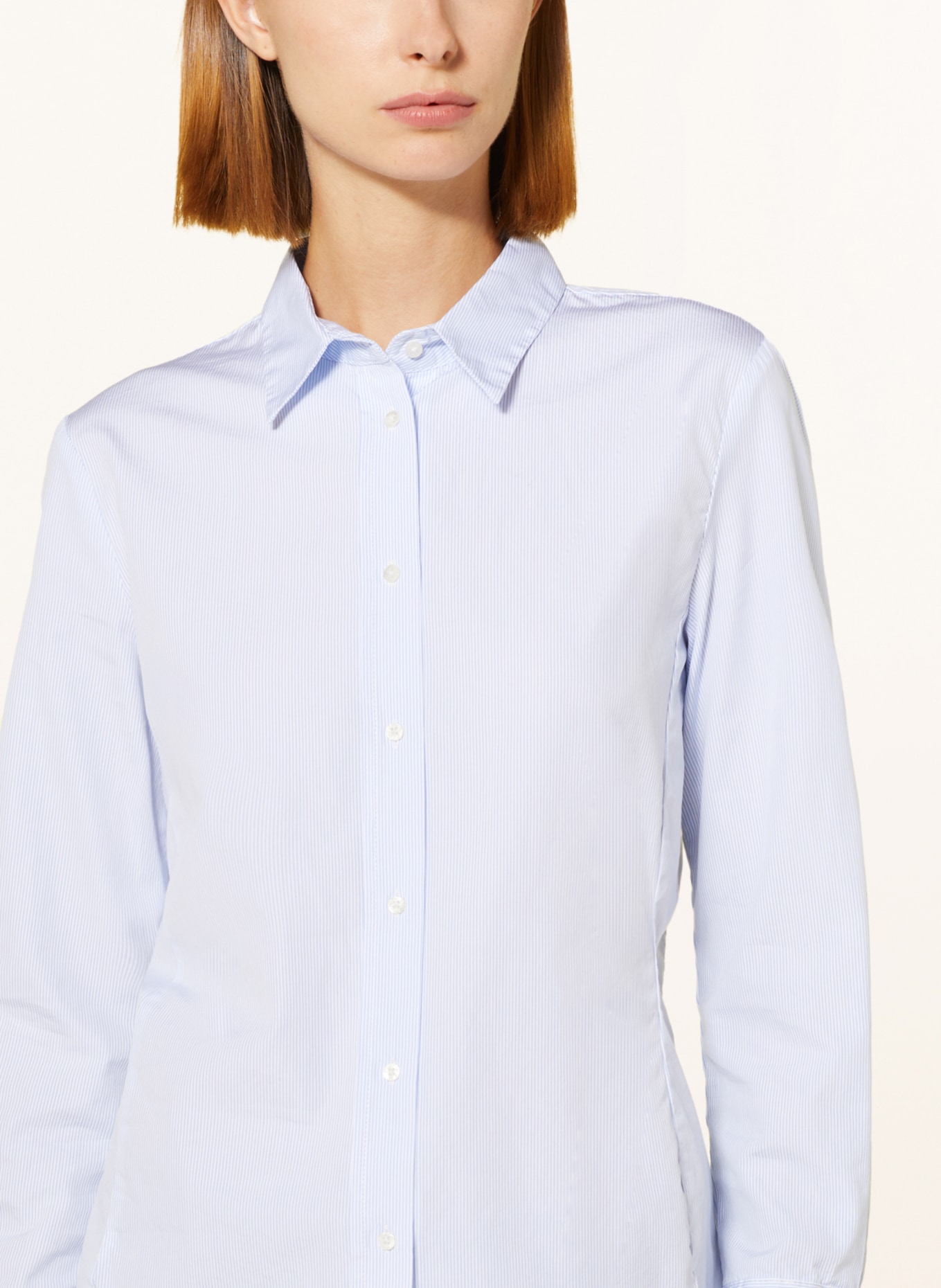 TONNO & PANNA Shirt blouse ELISABETH, Color: WHITE/ LIGHT BLUE (Image 4)