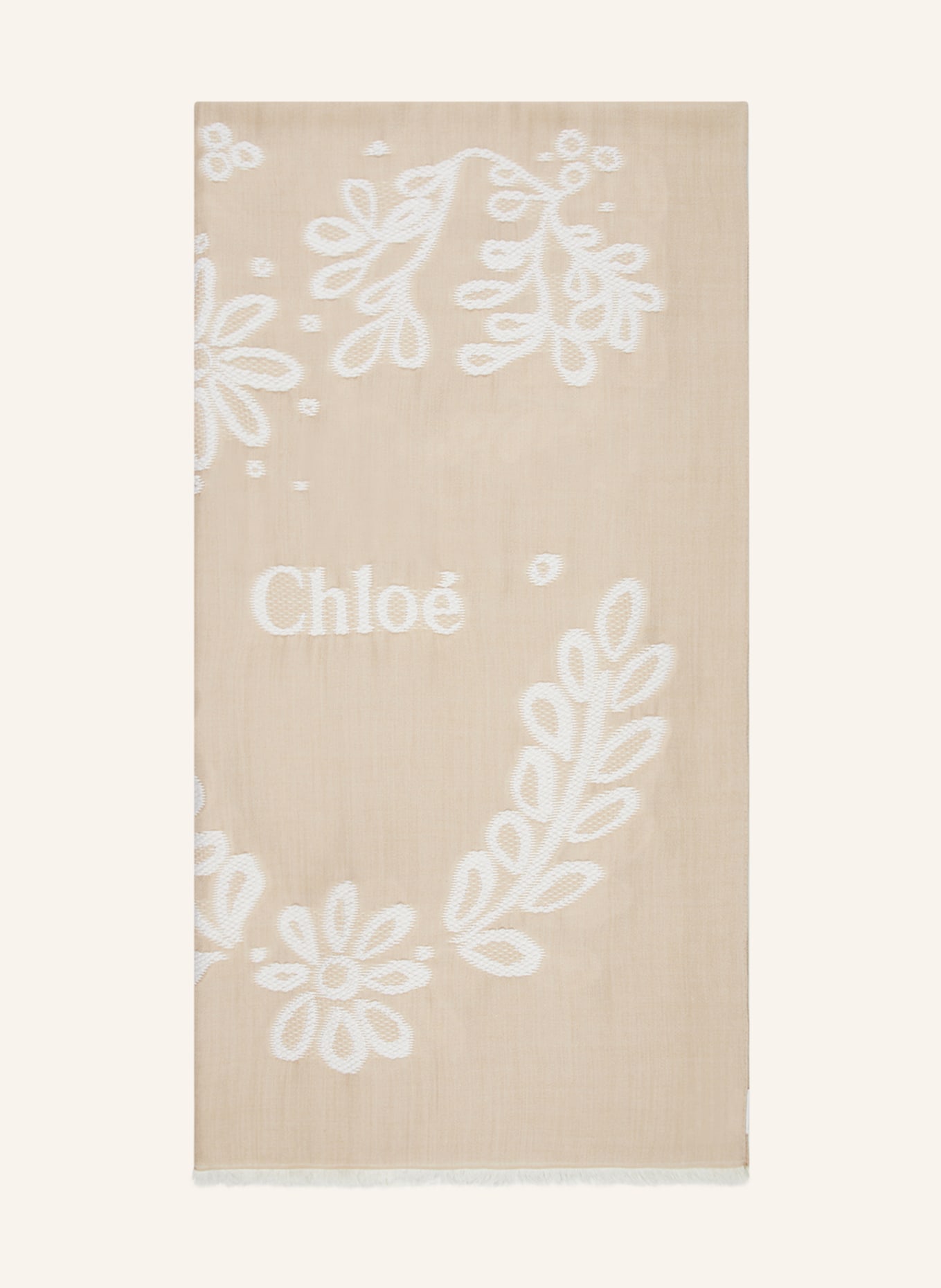 Chloé Scarf, Color: Delicate Beige (Image 1)