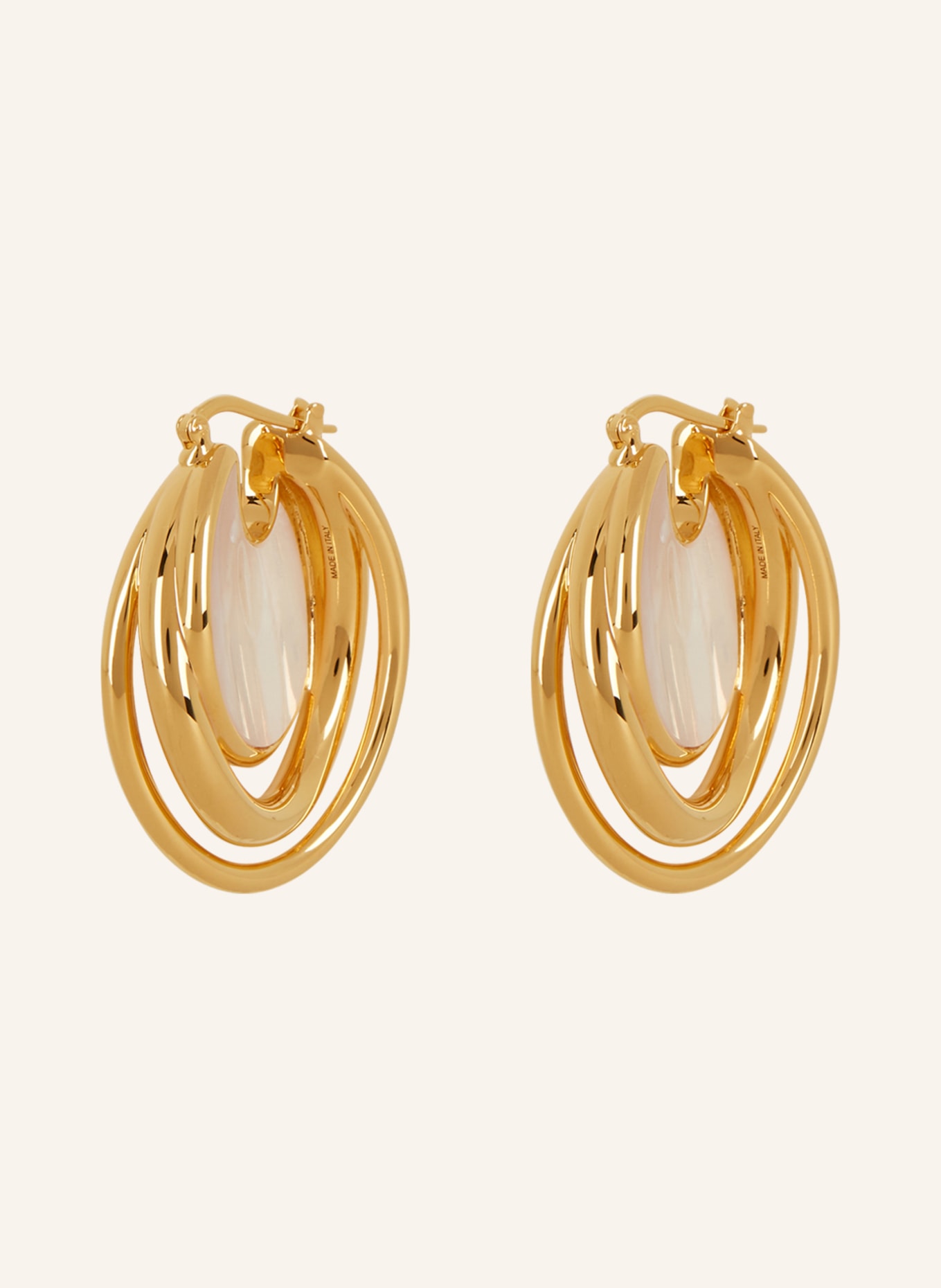 Chloé Earrings DARCEY, Color: GOLD/ WHITE (Image 1)