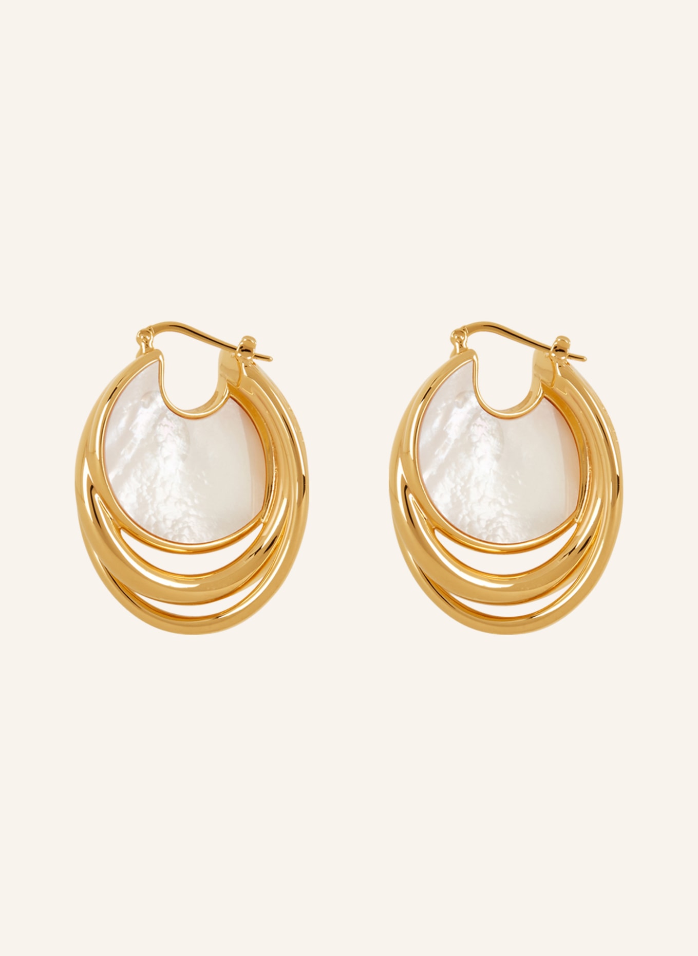 Chloé Earrings DARCEY, Color: GOLD/ WHITE (Image 2)