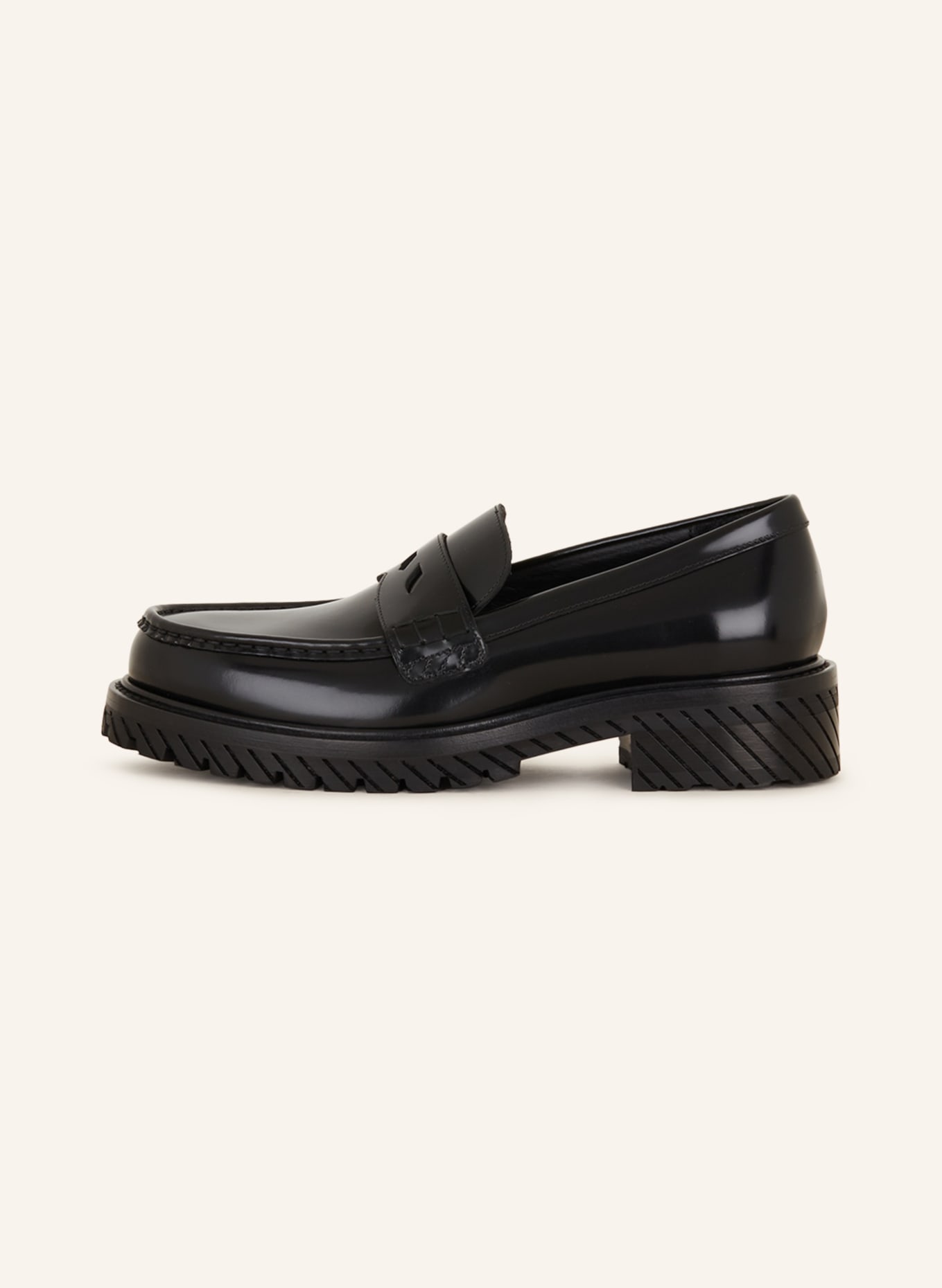 Off-White Penny loafers COMBAT, Color: BLACK (Image 4)