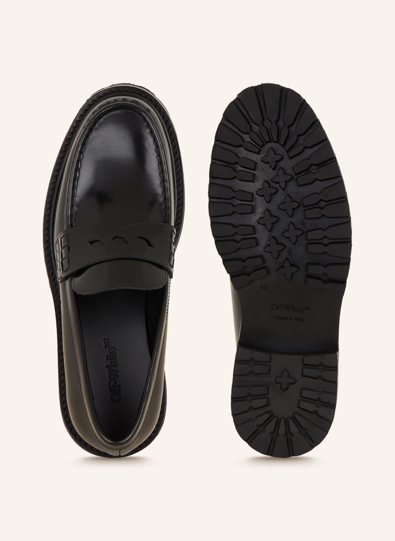 Off-White Penny loafers COMBAT, Color: BLACK (Image 5)