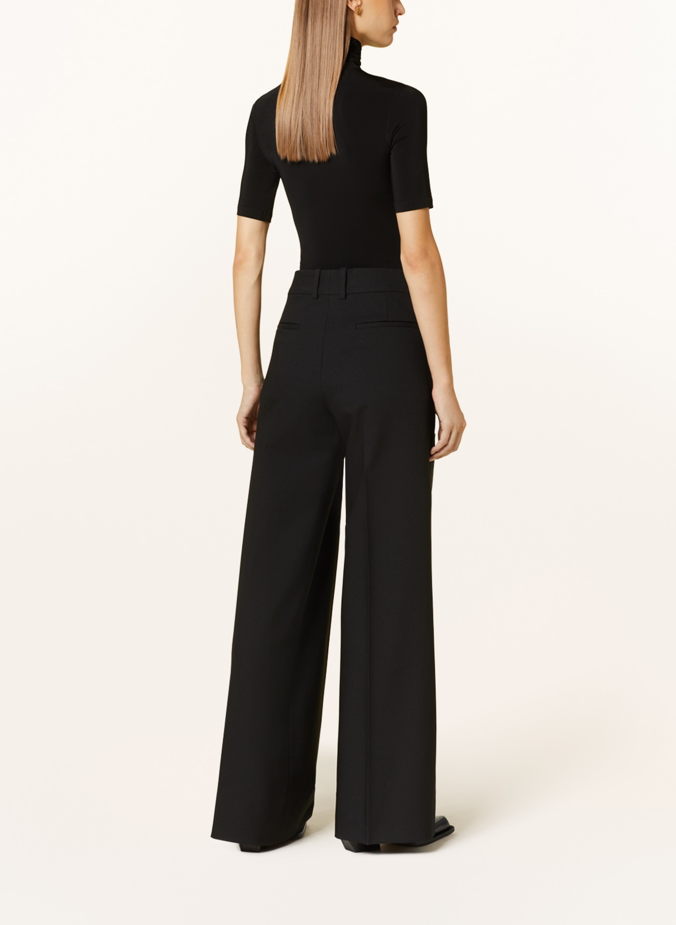 Off-White Wide leg trousers, Color: BLACK (Image 3)