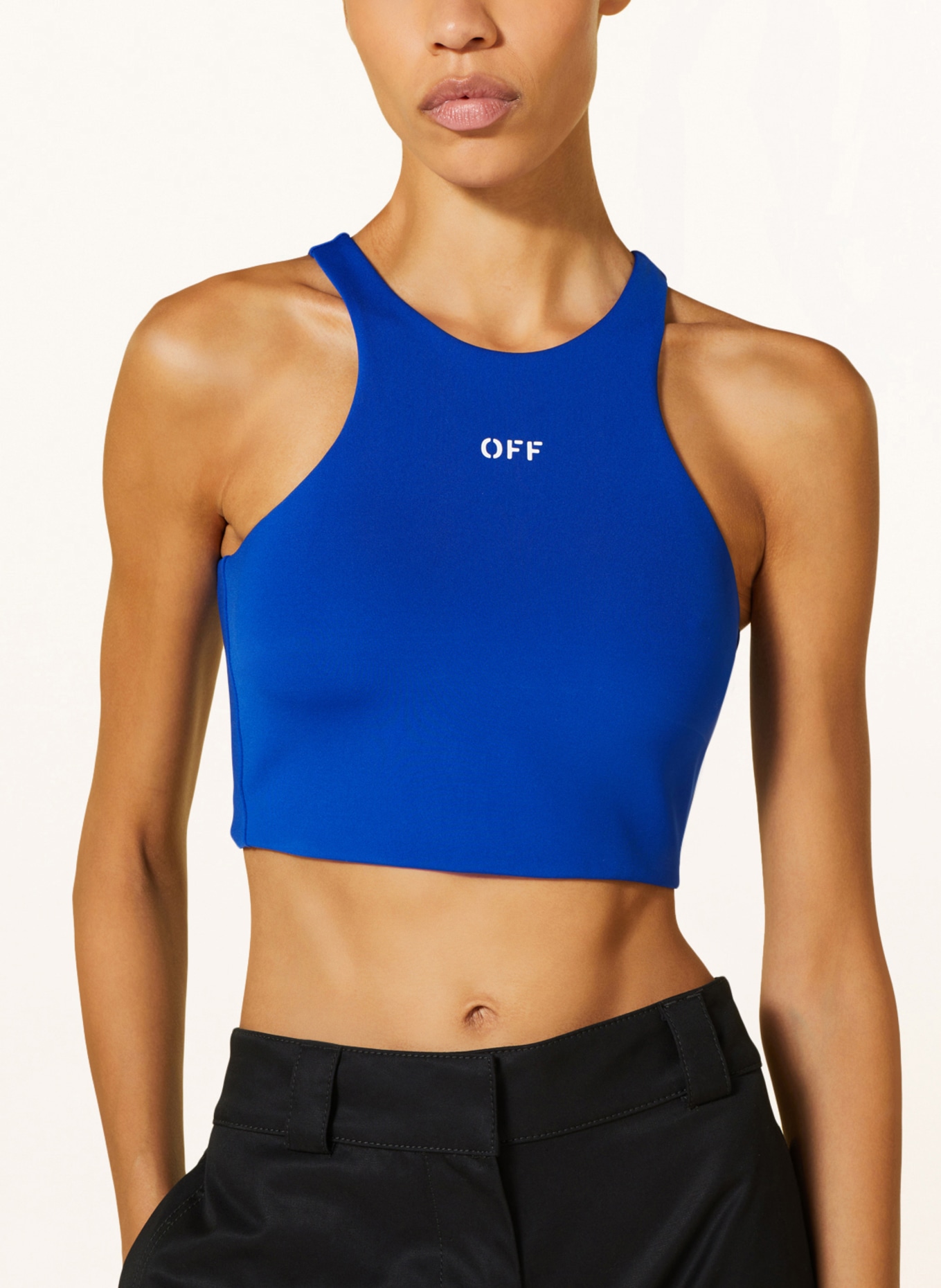 Off-White Cropped top, Color: BLUE (Image 4)