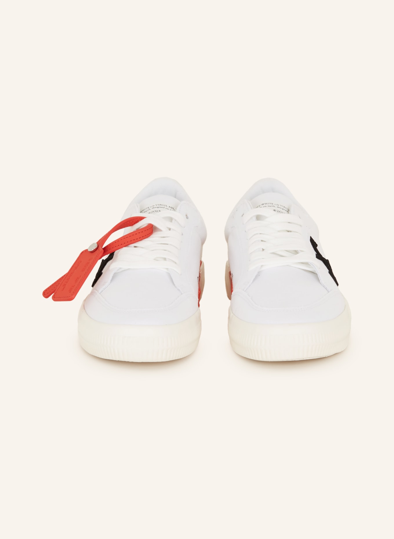 Off-White Sneakersy VULCANIZED LOW, Kolor: BIAŁY/ CZARNY (Obrazek 3)