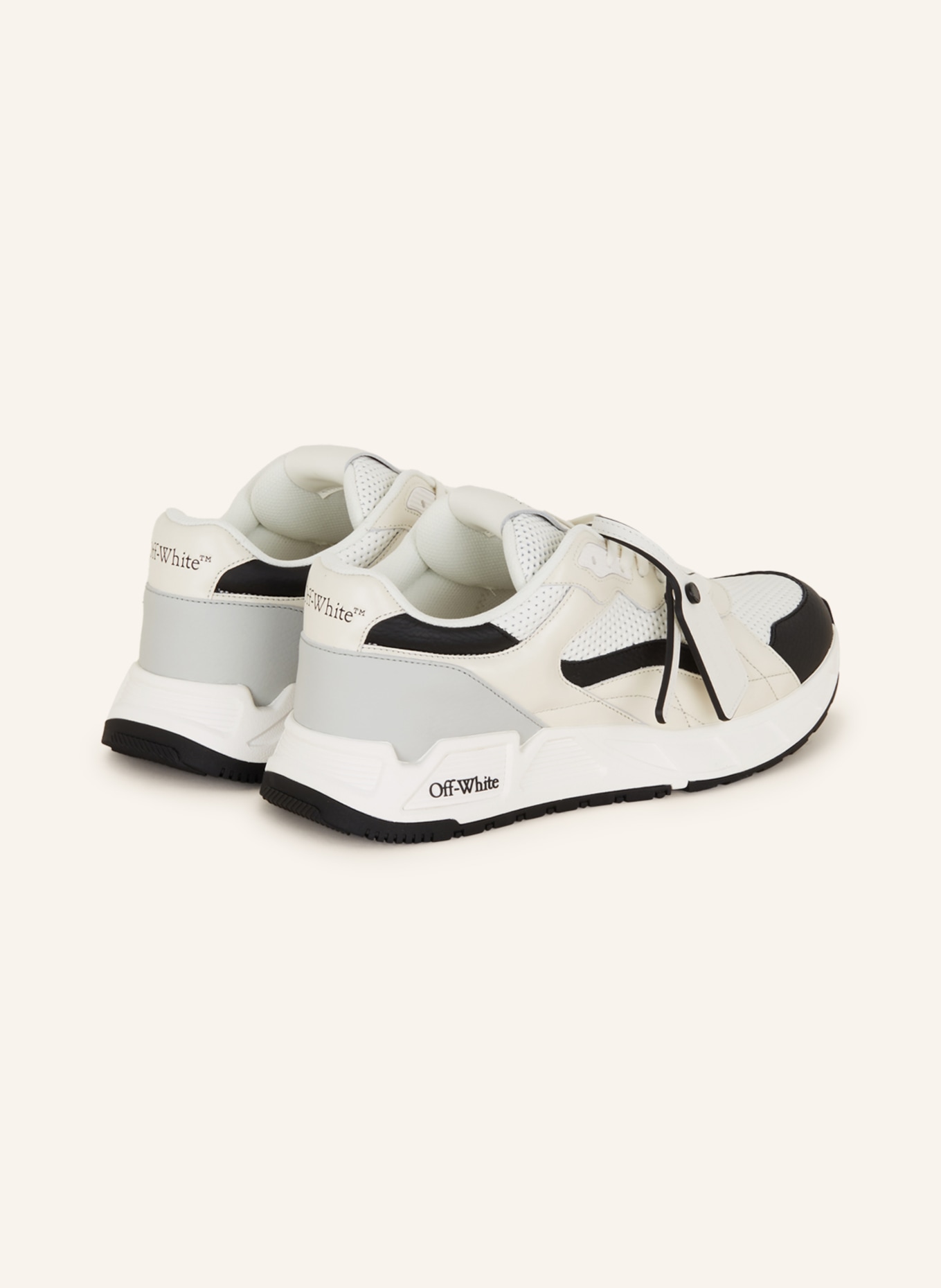 Off-White Sneakers RUNNER, Color: WHITE/ BLACK (Image 2)