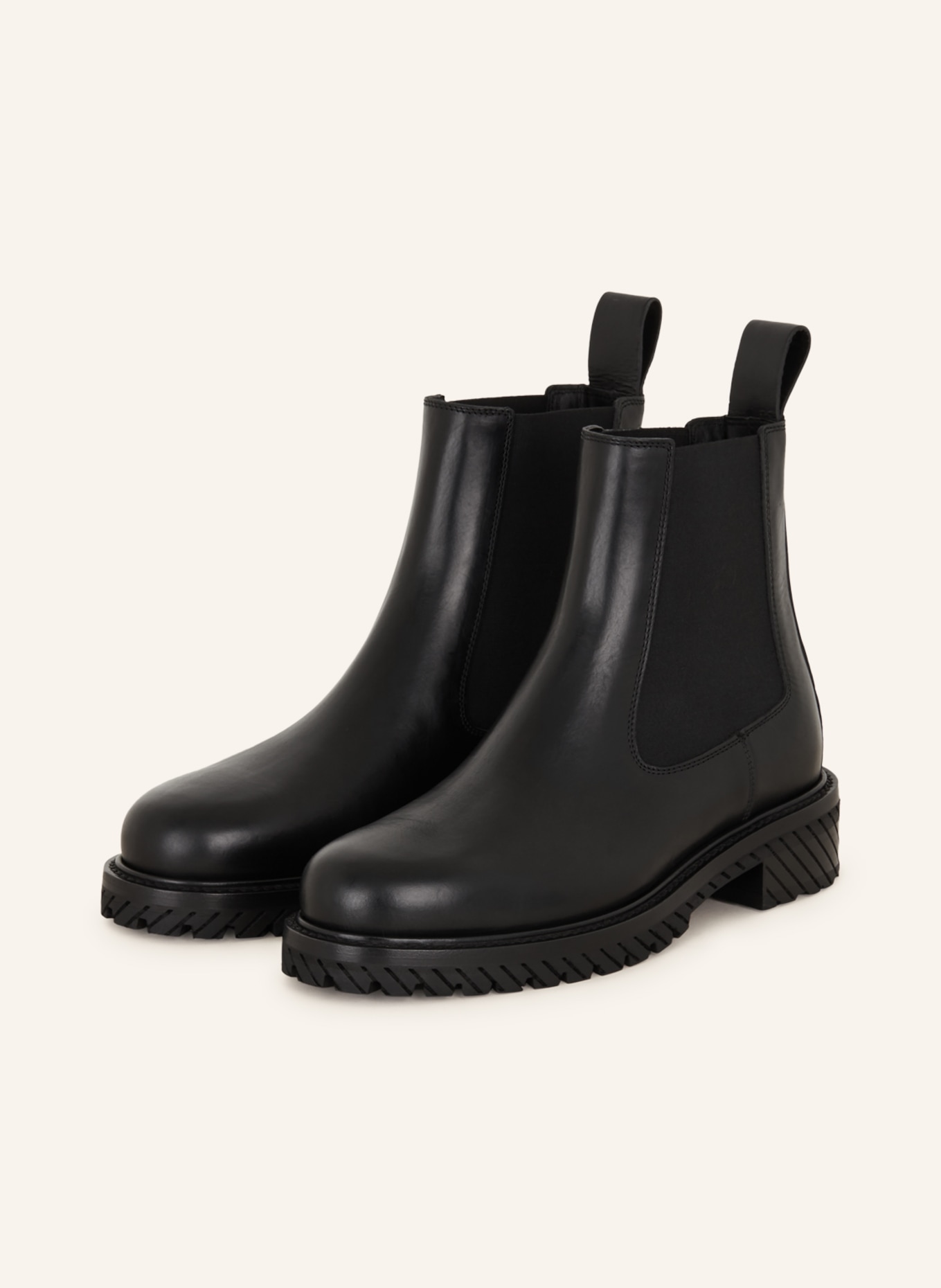 Off-White Chelsea boots COMBAT, Color: BLACK (Image 1)
