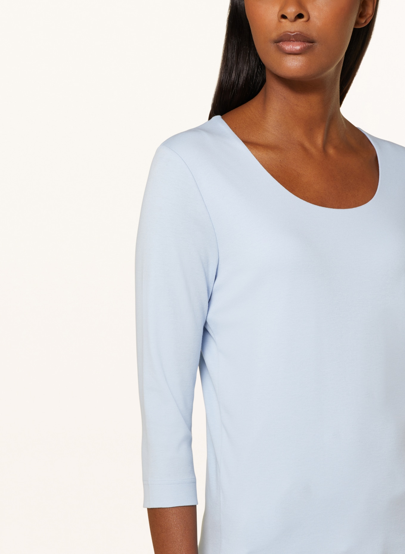 efixelle Shirt with 3/4 sleeves, Color: LIGHT BLUE (Image 4)