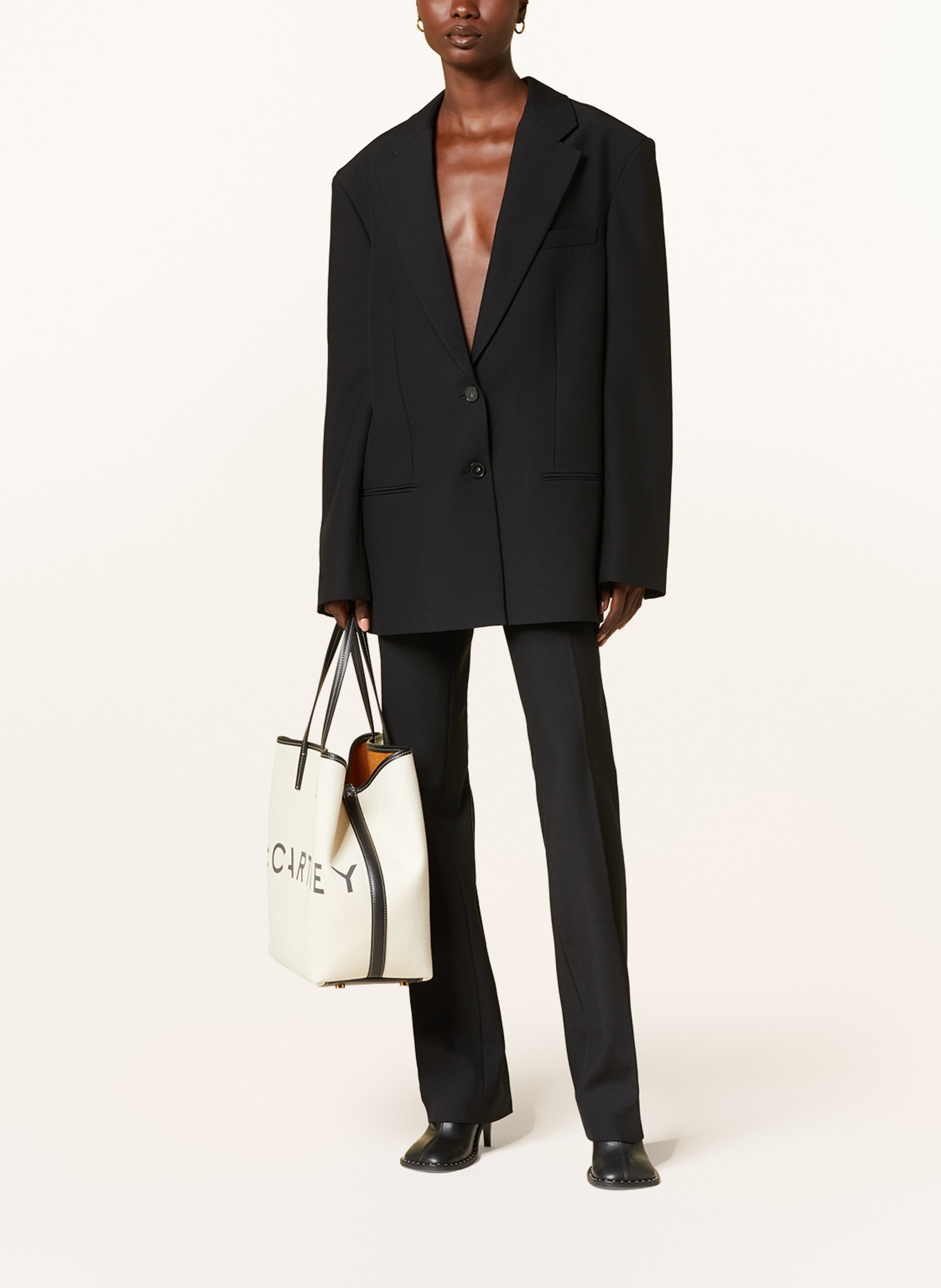 STELLA McCARTNEY Oversized blazer, Color: BLACK (Image 2)