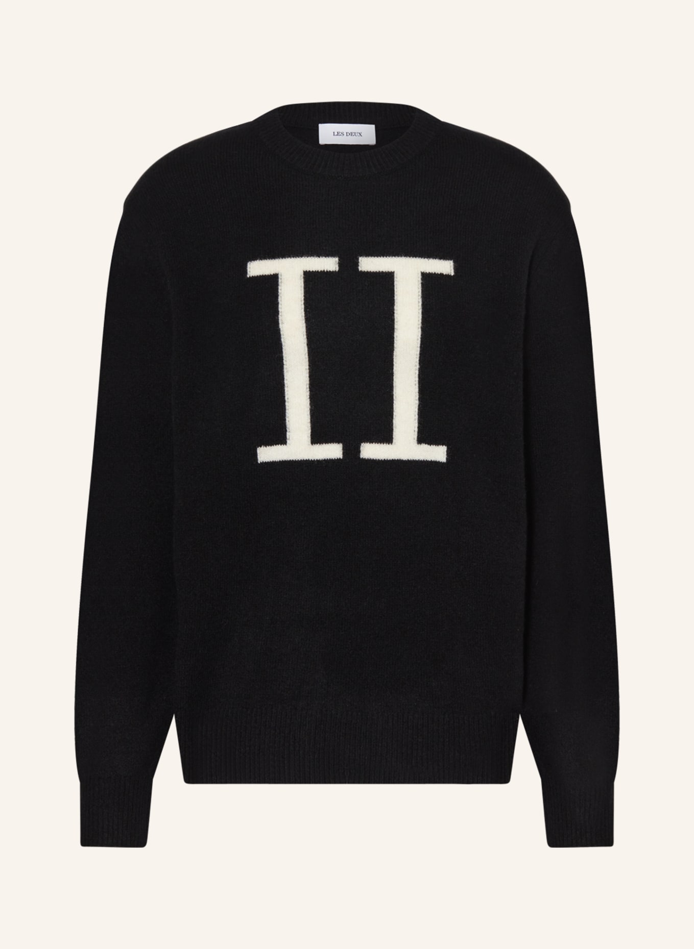 LES DEUX Sweater ENCORE, Color: BLACK/ WHITE (Image 1)