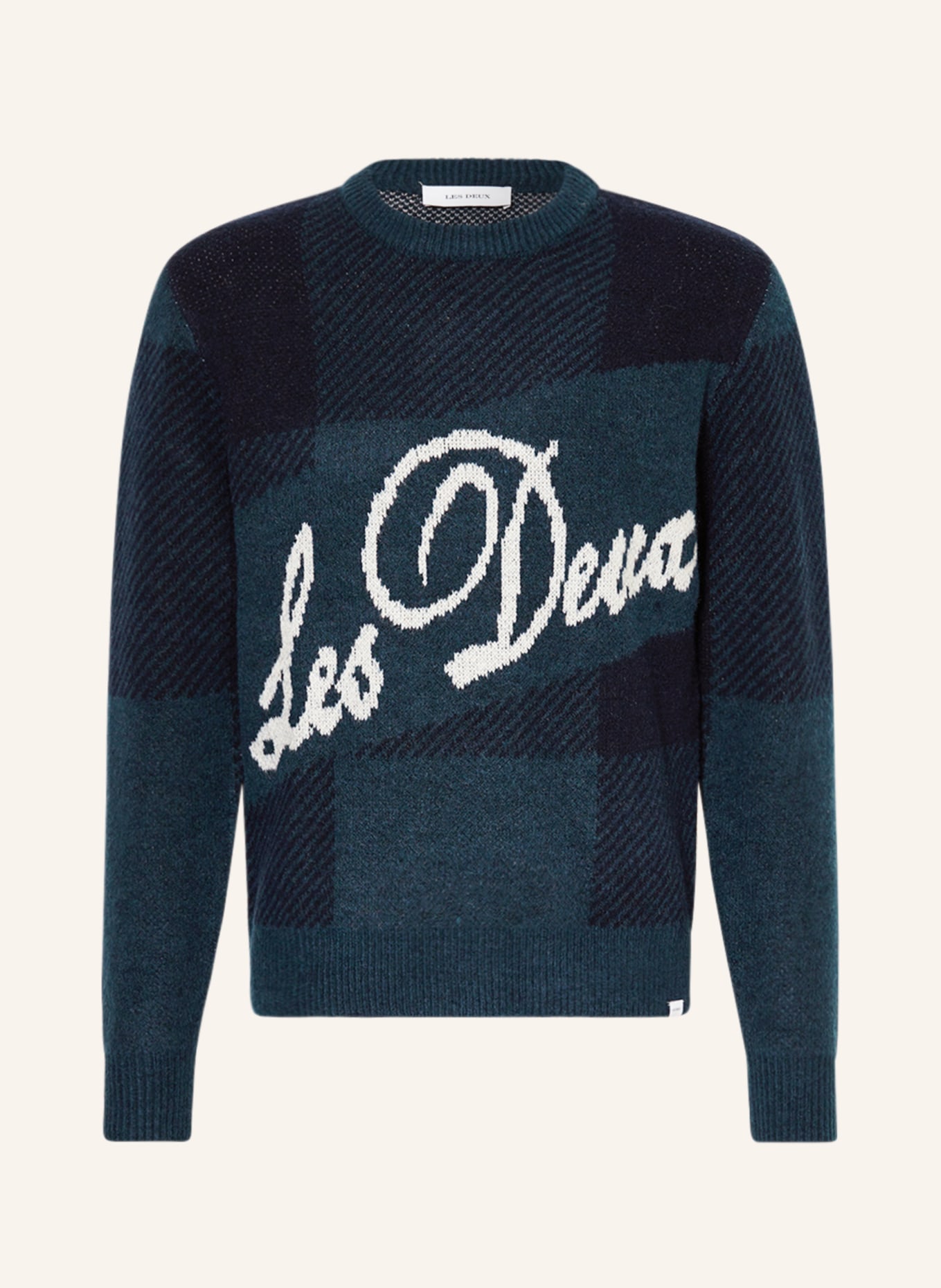 LES DEUX Pullover, Farbe: BLAU/ DUNKELBLAU/ WEISS (Bild 1)