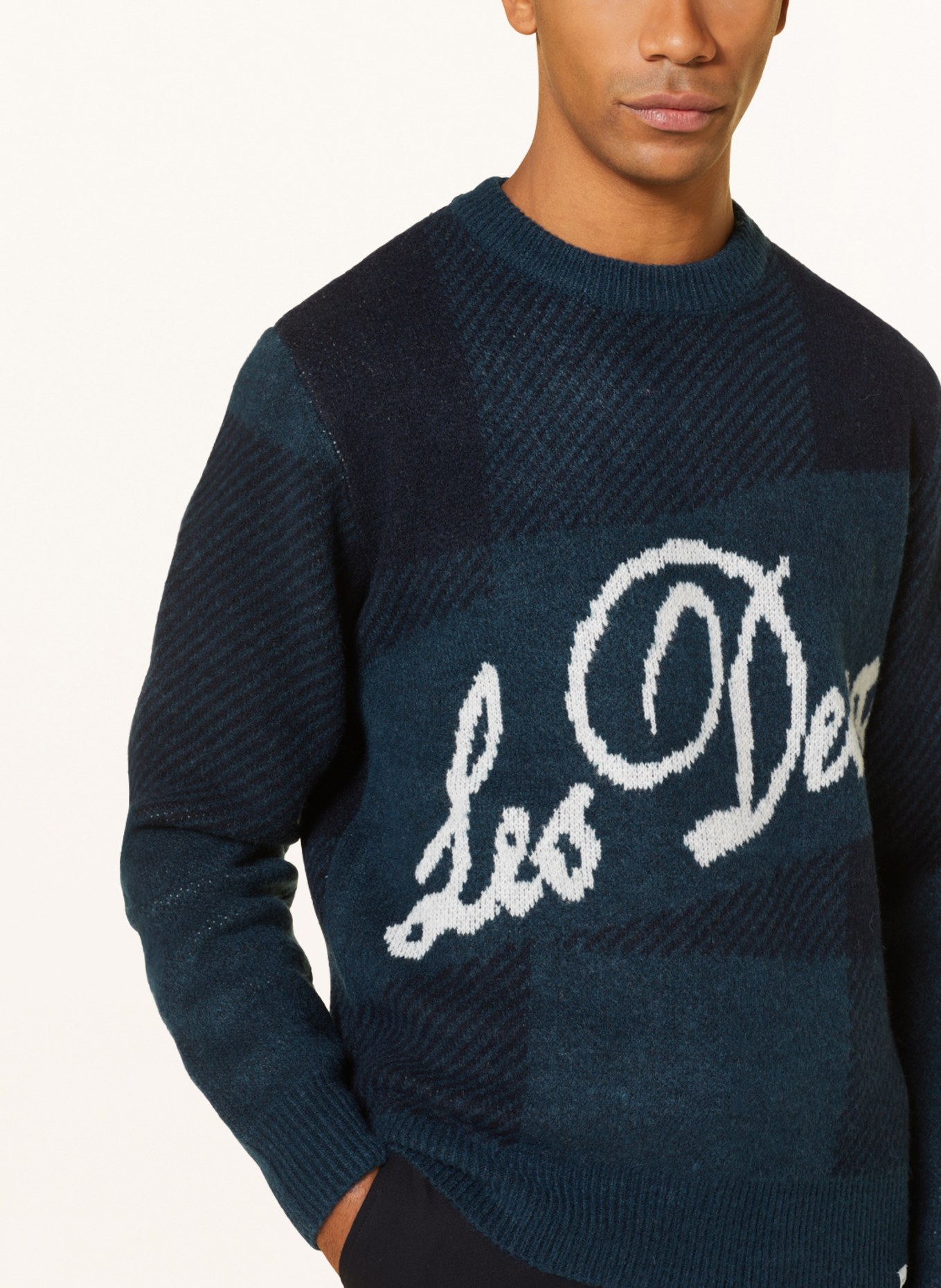 LES DEUX Pullover, Farbe: BLAU/ DUNKELBLAU/ WEISS (Bild 4)