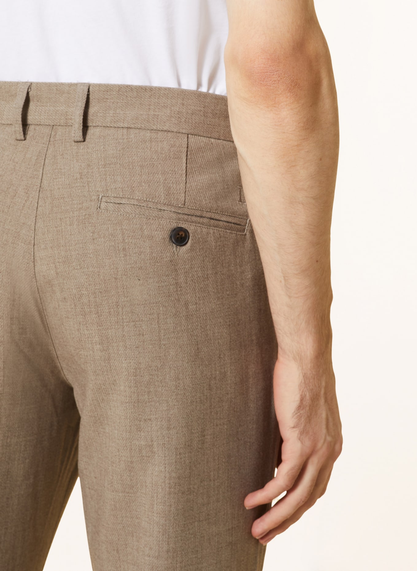 LES DEUX Pants COMO slim fit, Color: 812812 Dark Sand Melange (Image 6)