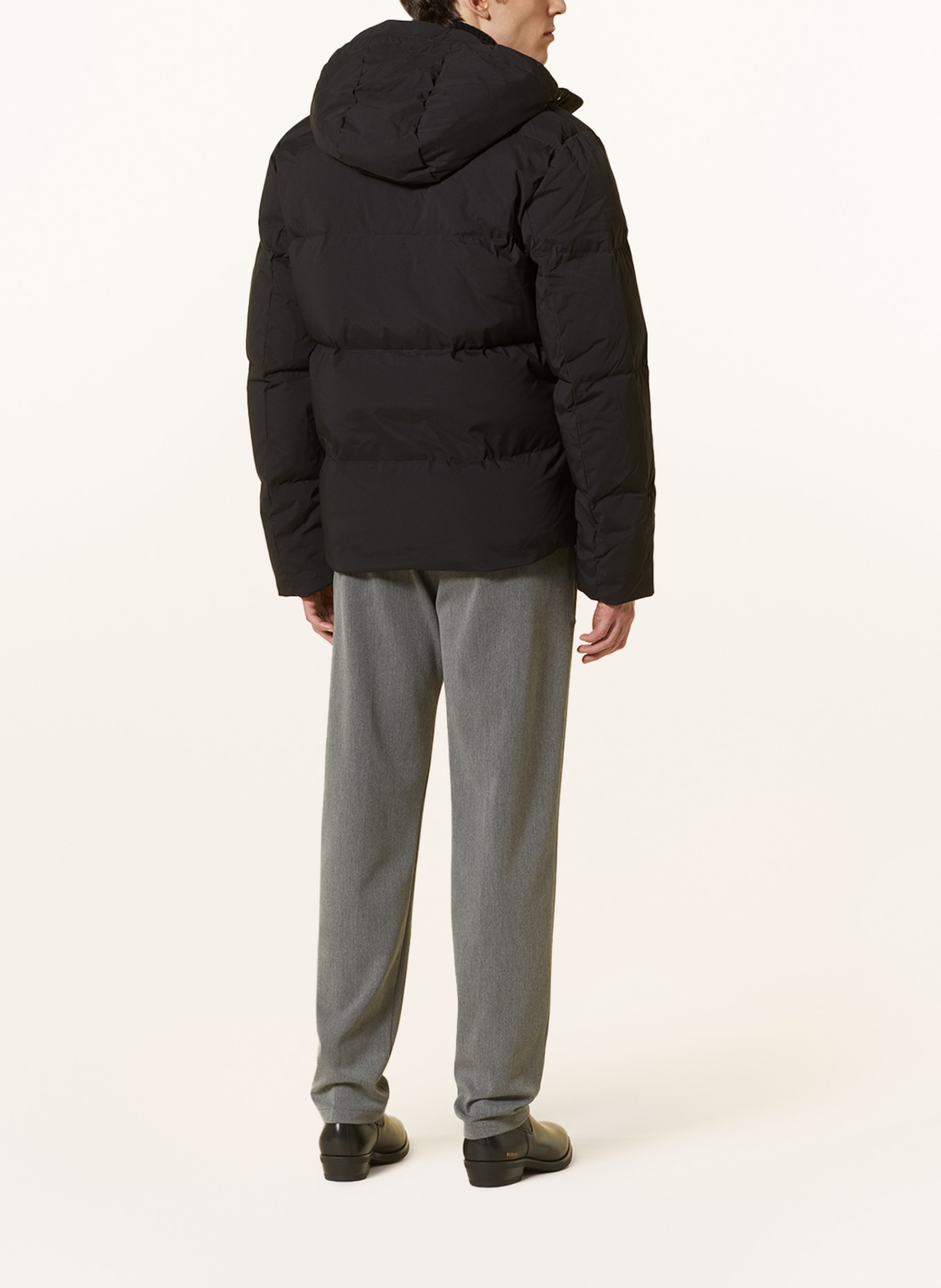 LES DEUX Down jacket MADDOX with detachable hood, Color: BLACK (Image 3)