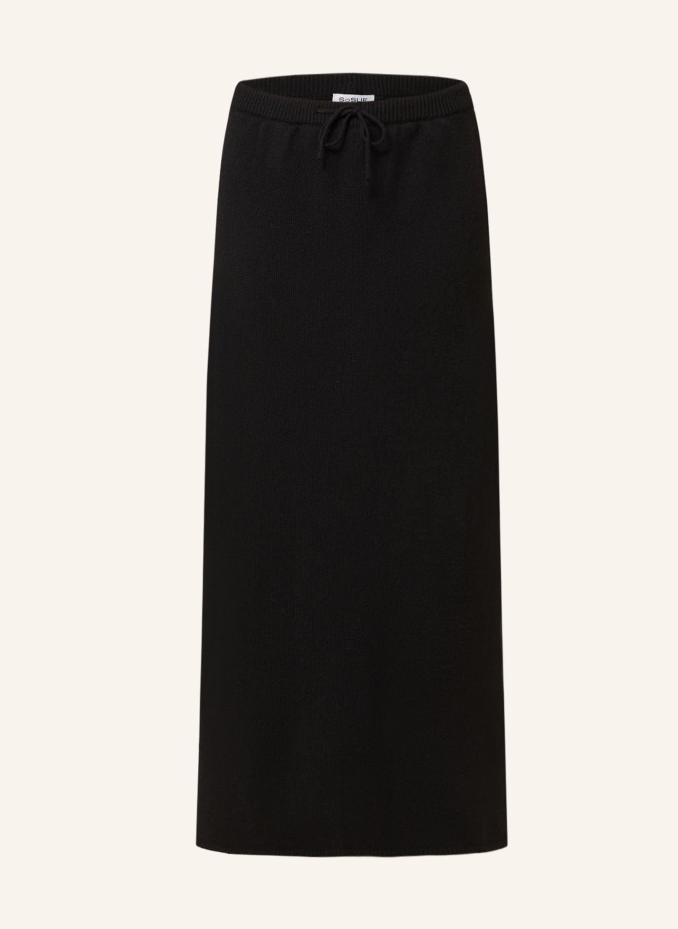 SoSUE Knit skirt, Color: BLACK (Image 1)