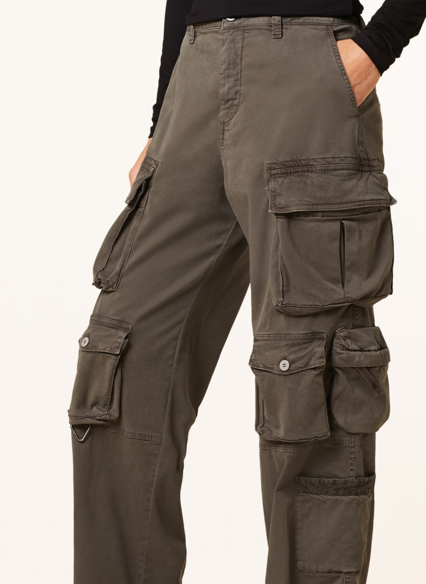 MASON'S Cargo pants, Color: DARK BROWN (Image 5)