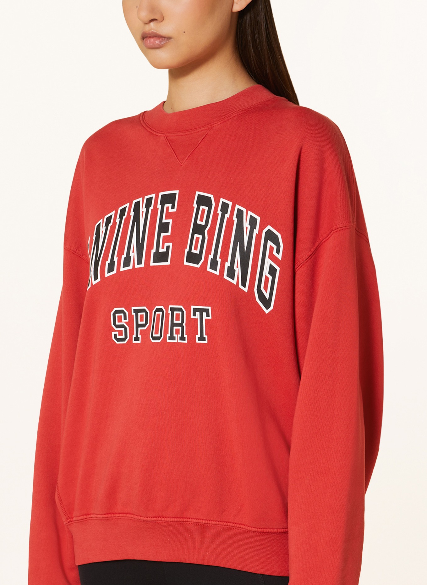 ANINE BING Sweatshirt JACI, Farbe: ROT/ SCHWARZ/ WEISS (Bild 4)