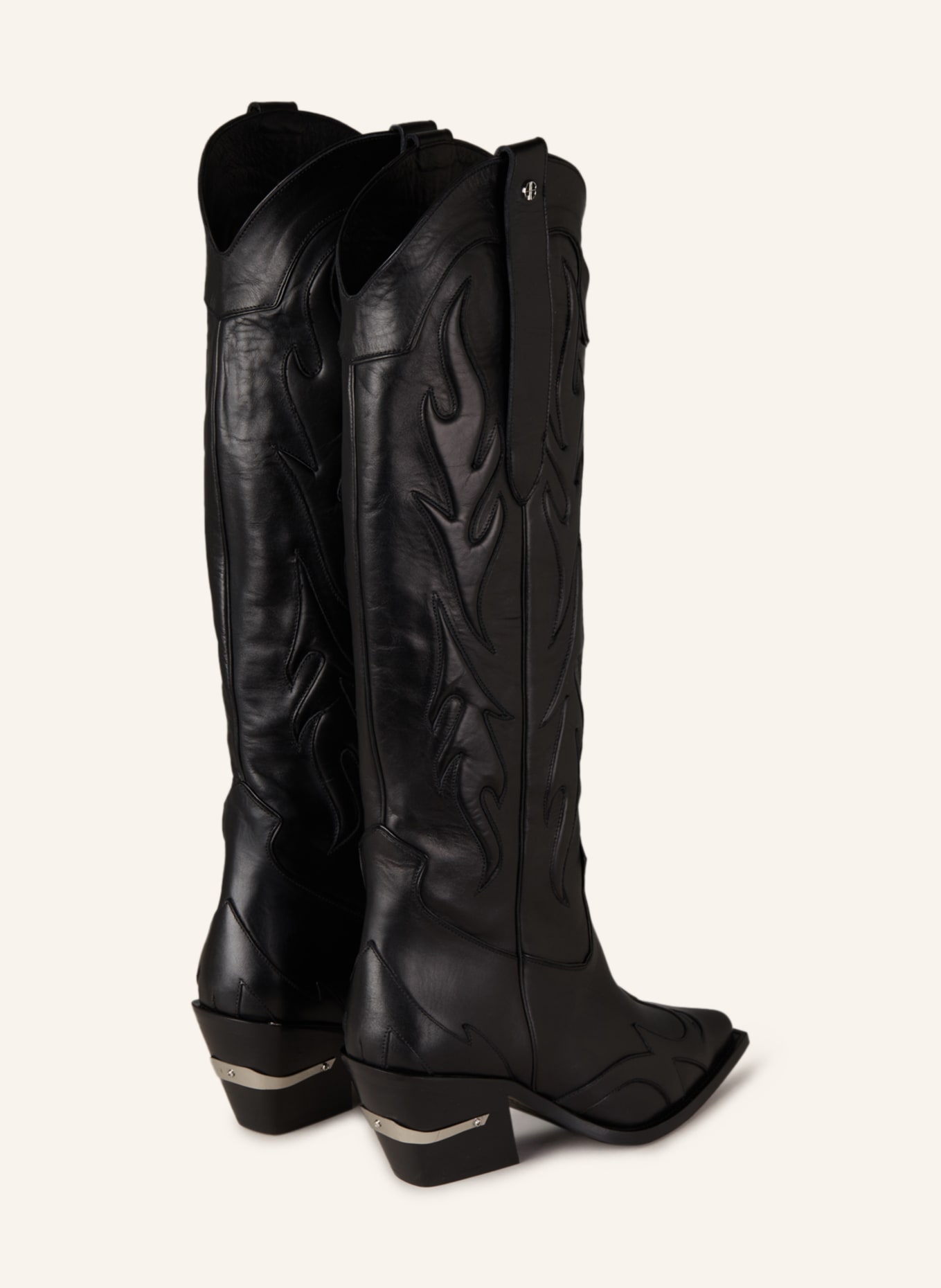 ANINE BING Cowboy Boots TANIA, Color: BLACK (Image 2)