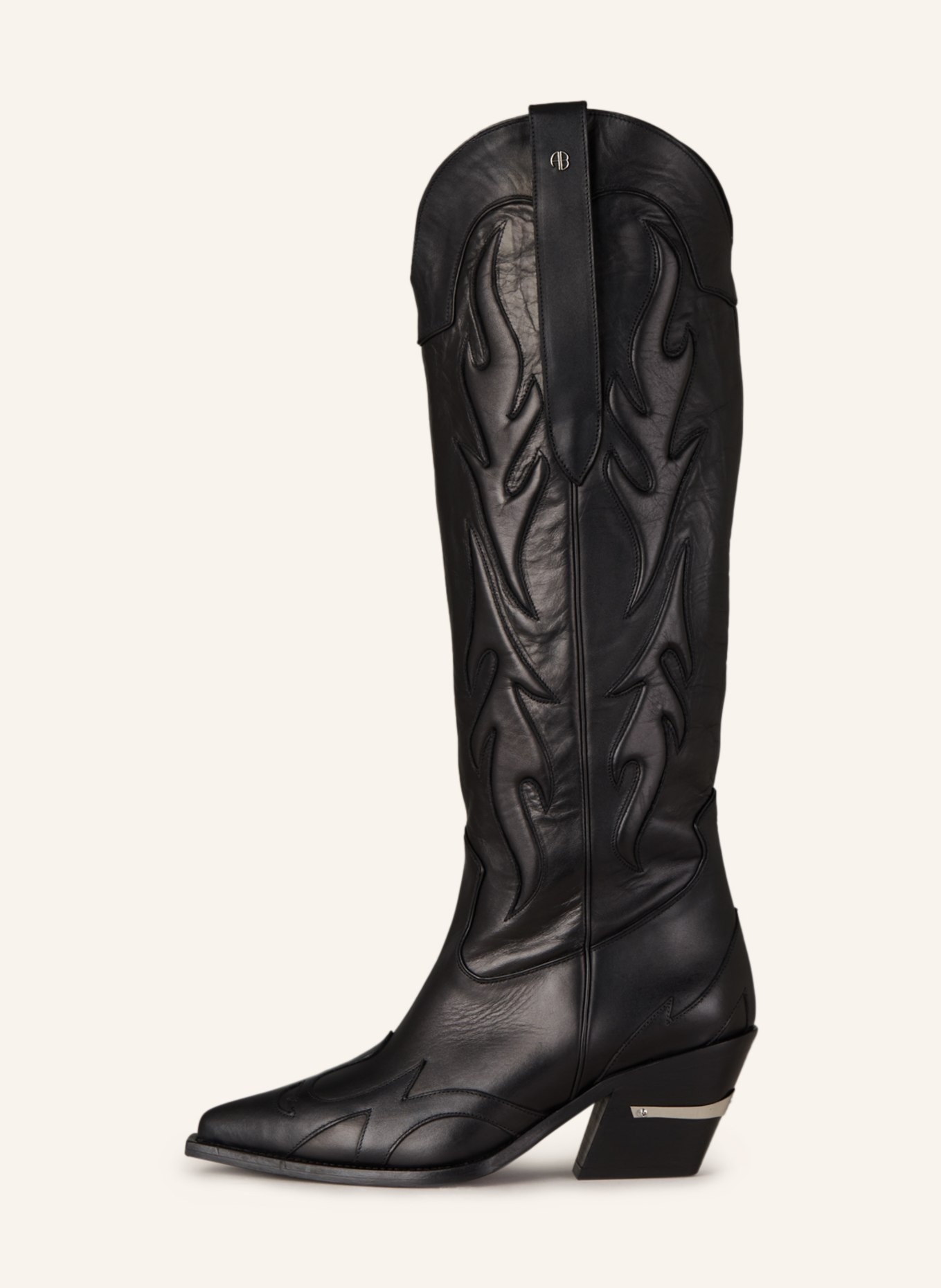 ANINE BING Cowboy Boots TANIA, Color: BLACK (Image 4)