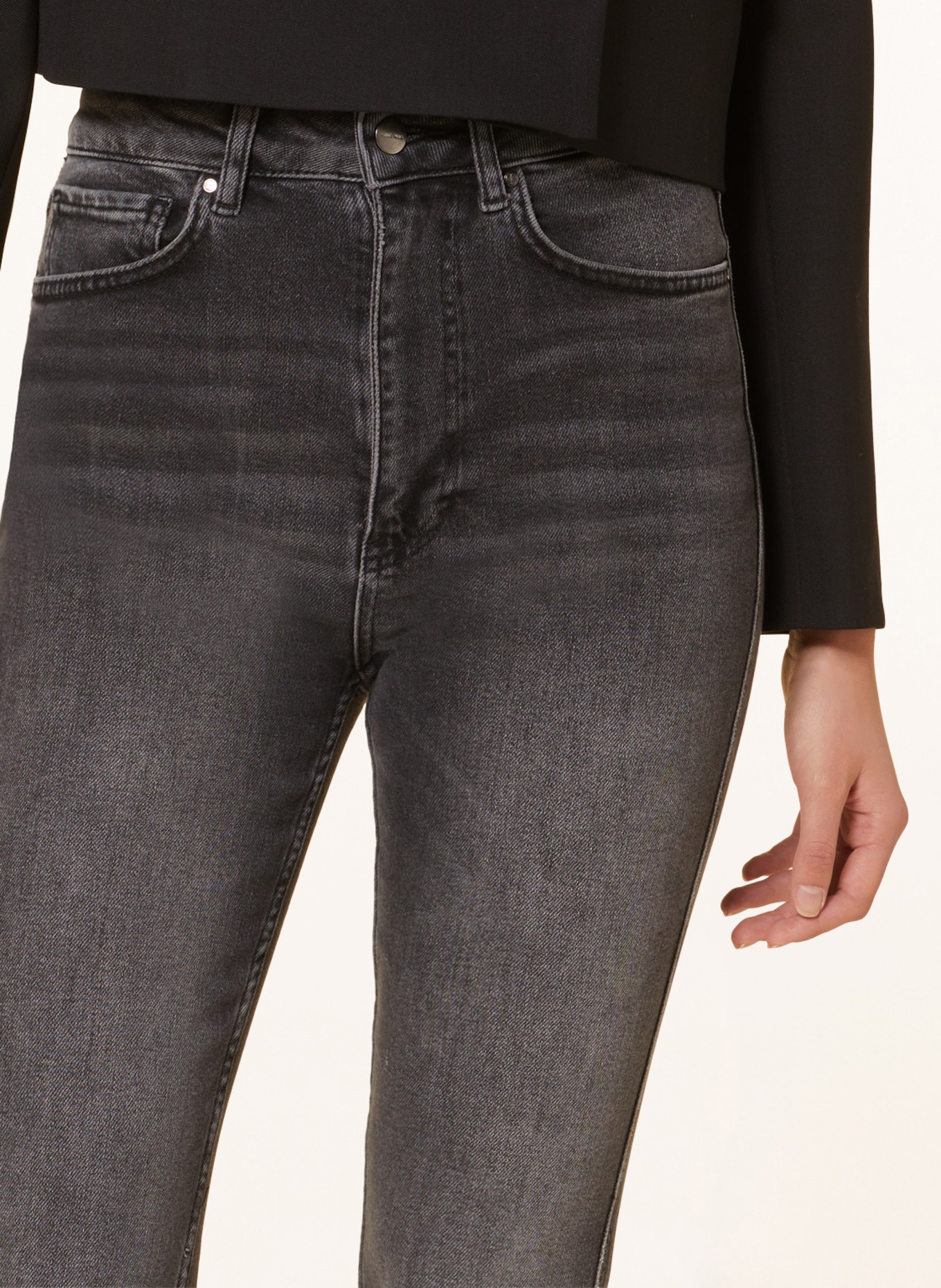 ANINE BING Skinny jeans BECK, Color: DARK GREY DARK GREY (Image 5)