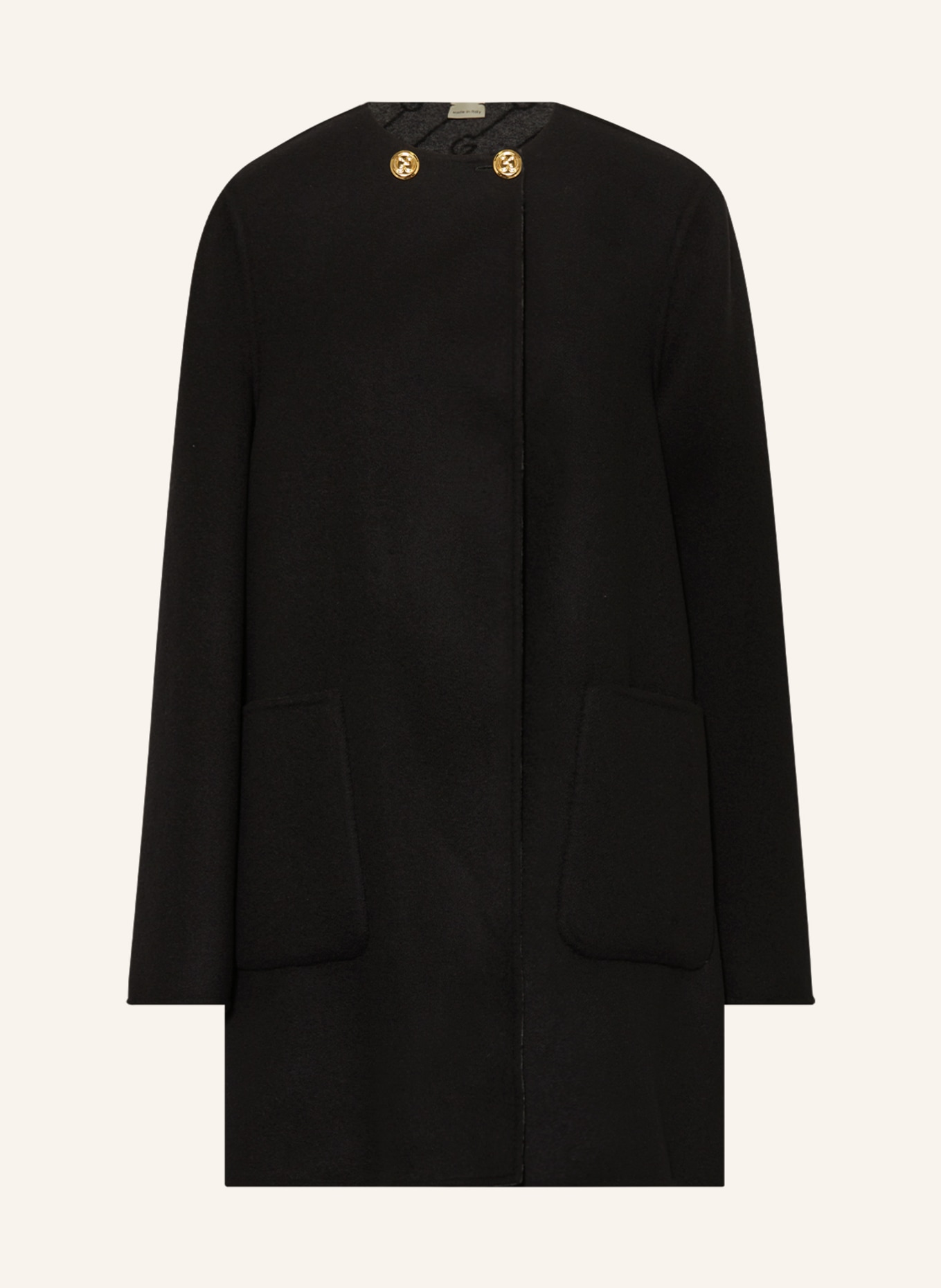 GUCCI Reversible pea coat, Color: BLACK/ GRAY (Image 1)
