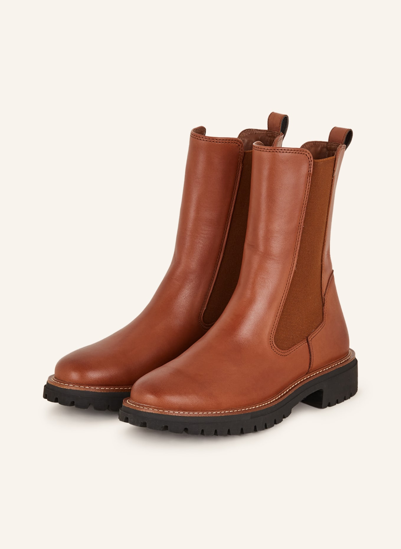 paul green Chelsea boots: BROWN