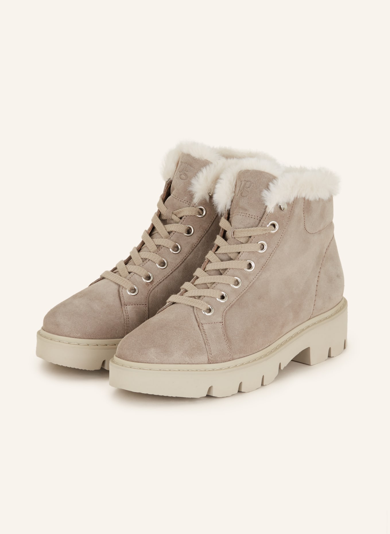 paul green Lace-up boots, Color: GRAY (Image 1)