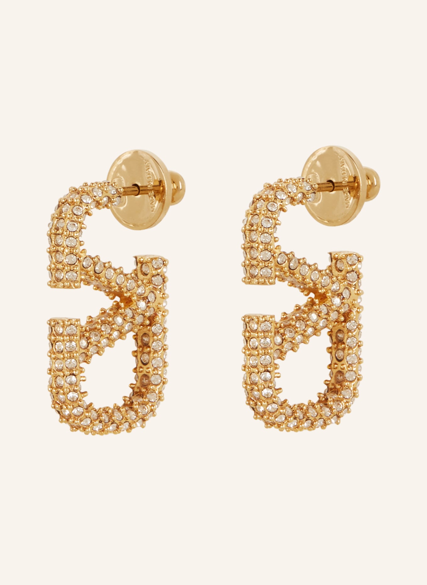 VALENTINO GARAVANI Earrings VLOGO SIGNATURE with Swarovski crystal, Color: GOLD (Image 1)