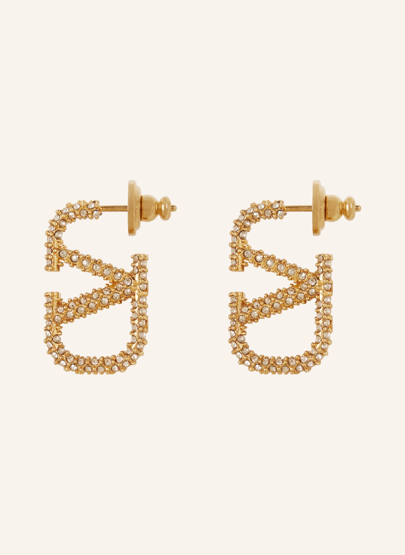 Valentino Vlogo Signature Crystal Earrings
