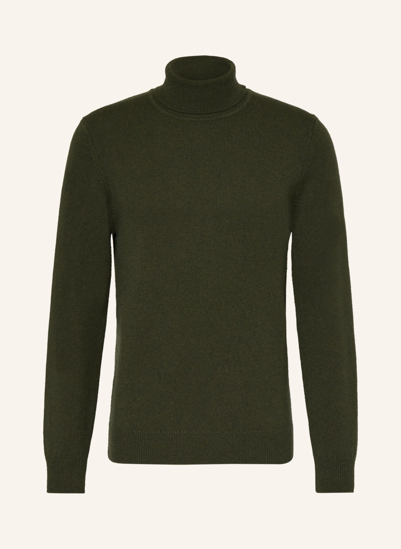NORSE PROJECTS Turtleneck sweater KIRK made of merino wool, Color: GREEN (Image 1)