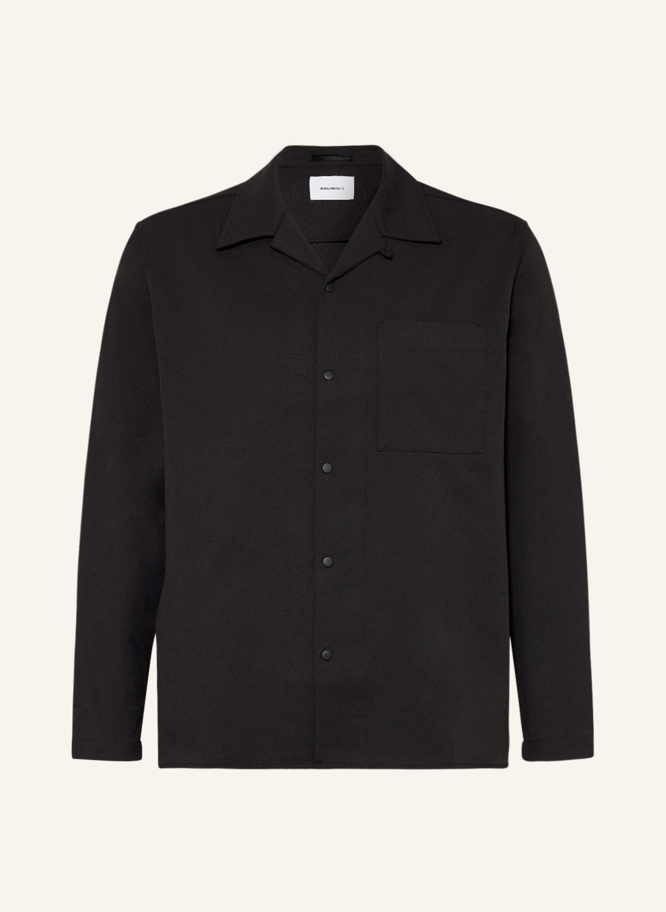 NORSE PROJECTS Overshirt CARSTEN, Color: BLACK (Image 1)