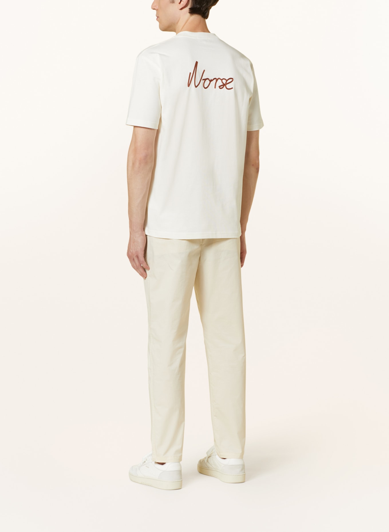 NORSE PROJECTS T-shirt JOHANNES, Kolor: ECRU (Obrazek 2)