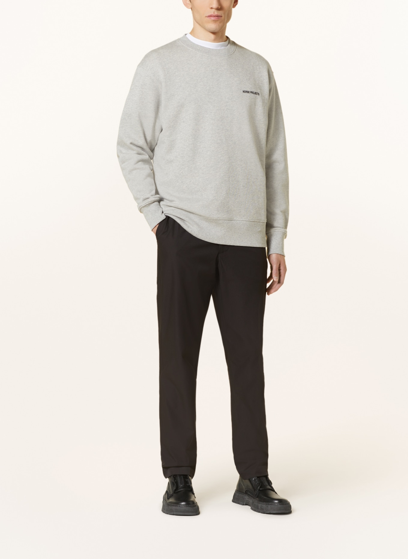 NORSE PROJECTS Sweatshirt ARNE, Color: LIGHT GRAY (Image 2)