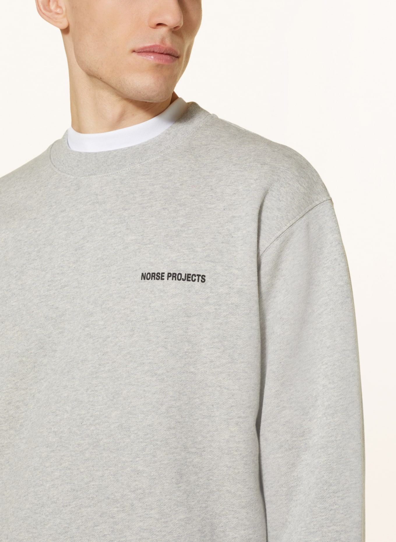 NORSE PROJECTS Sweatshirt ARNE, Color: LIGHT GRAY (Image 4)