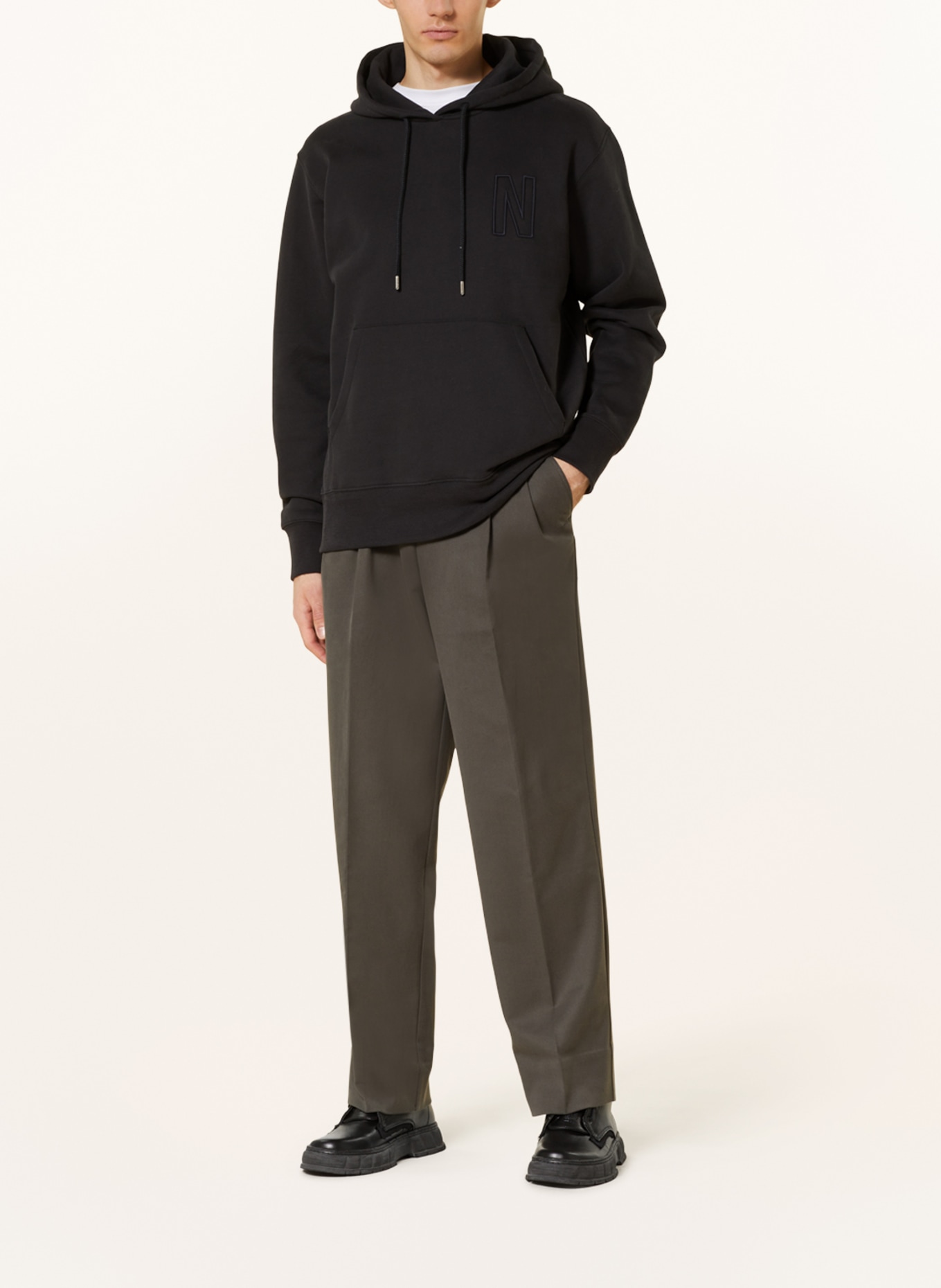 NORSE PROJECTS Hoodie ARNE, Color: BLACK (Image 2)
