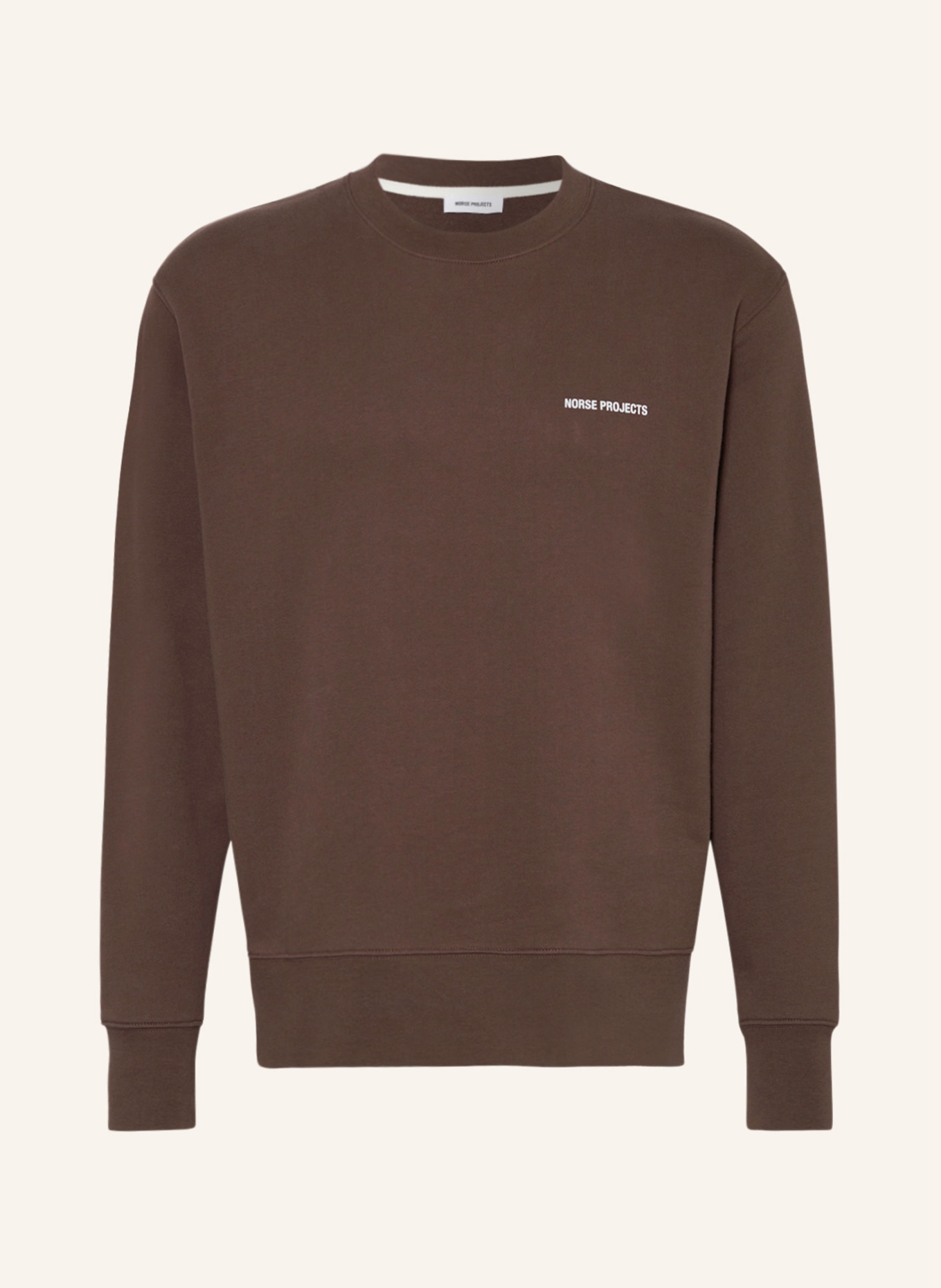 NORSE PROJECTS Sweatshirt ARNE, Color: DARK BROWN (Image 1)