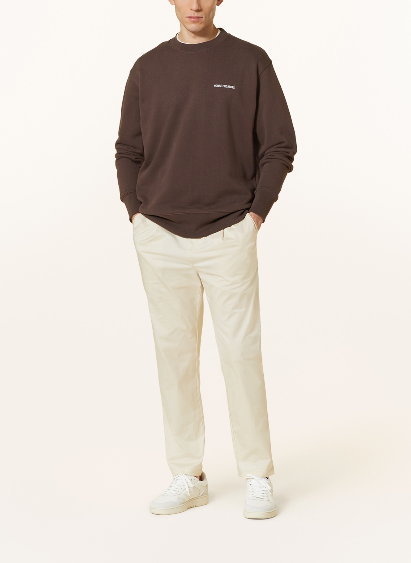 NORSE PROJECTS Sweatshirt ARNE, Color: DARK BROWN (Image 2)