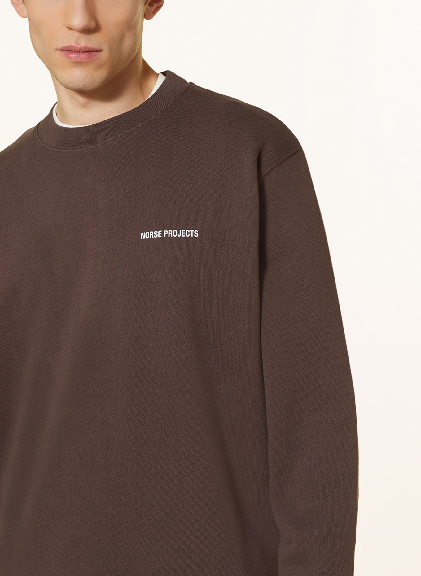 NORSE PROJECTS Sweatshirt ARNE, Color: DARK BROWN (Image 4)
