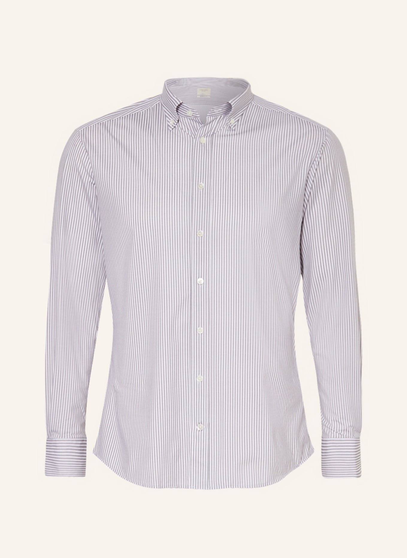 TRAIANO Jerseyhemd Slim Fit, Farbe: WEISS/ GRAU (Bild 1)
