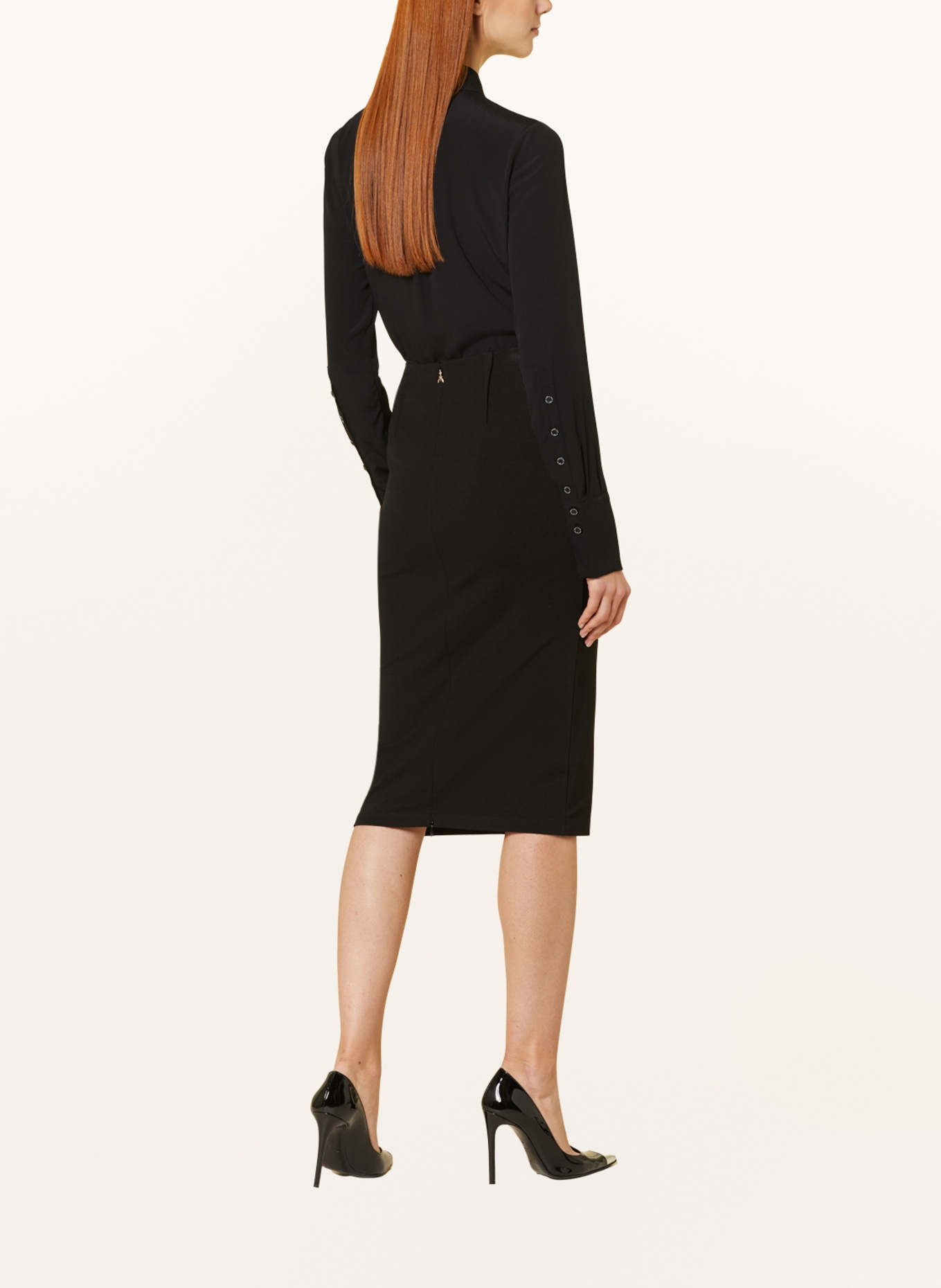 PATRIZIA PEPE Jersey skirt, Color: BLACK (Image 3)